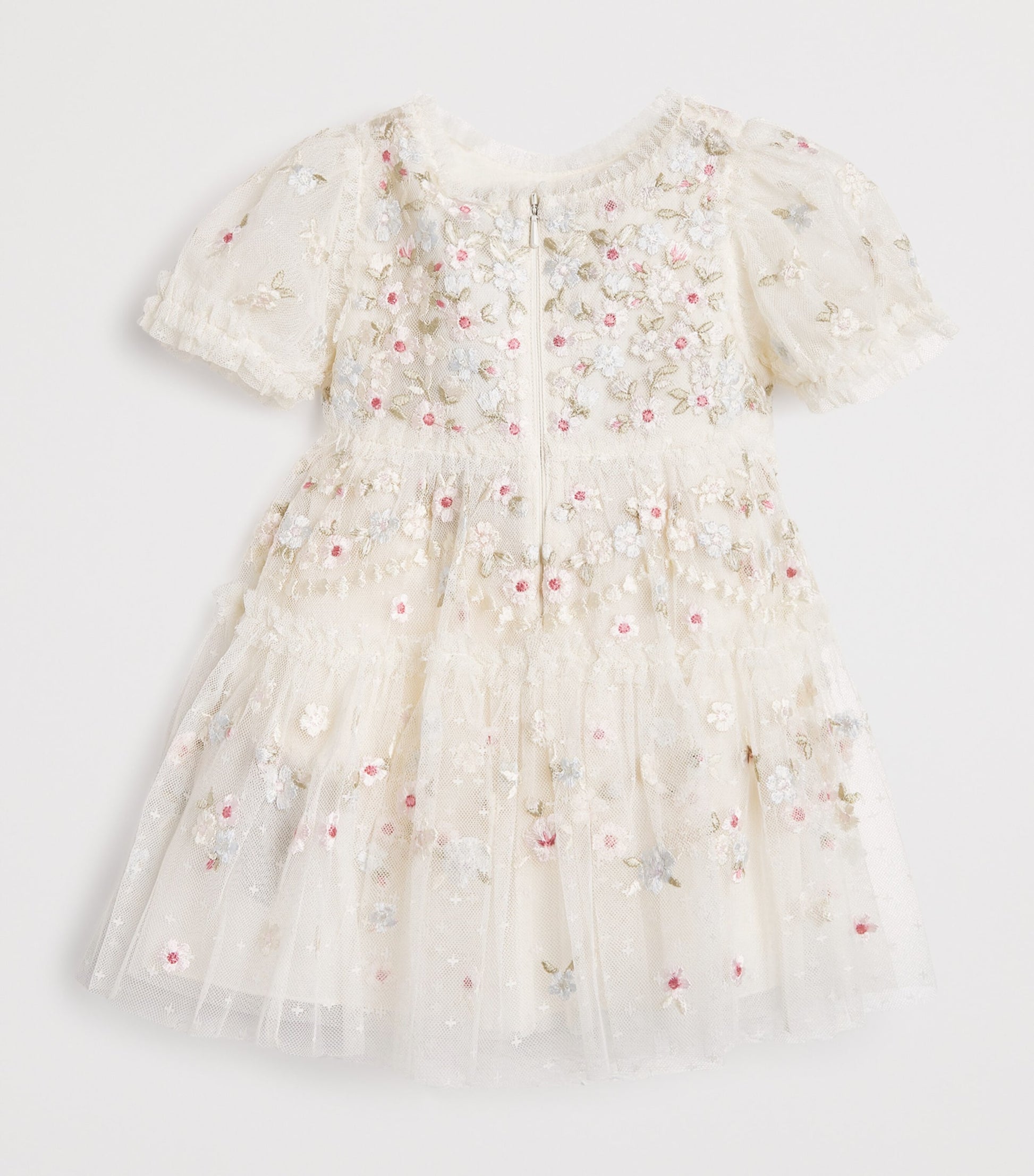 Tulle Embroidered Garland Ribbon Dress (6-24 Months) CPLCREAM/PASTEL
