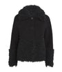 Black Faux-Shearling Jacket