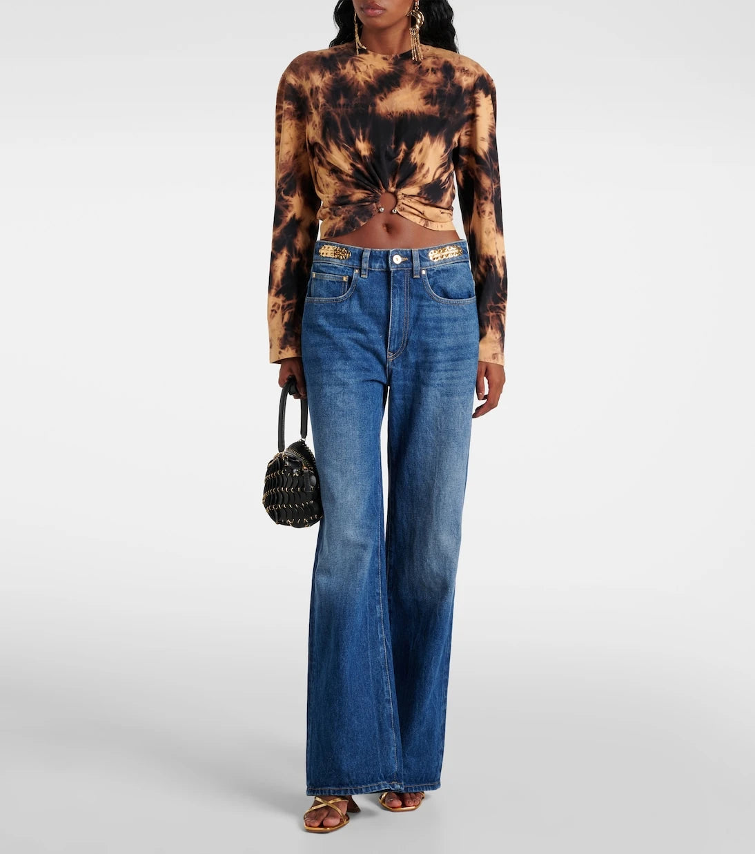 Rabanne - Tie-dye cotton jersey T-shirt
