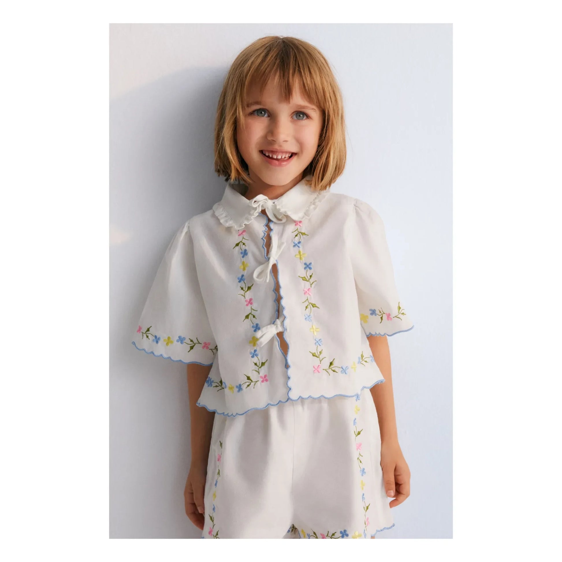 the new society - Hermione Knotted Blouse | White