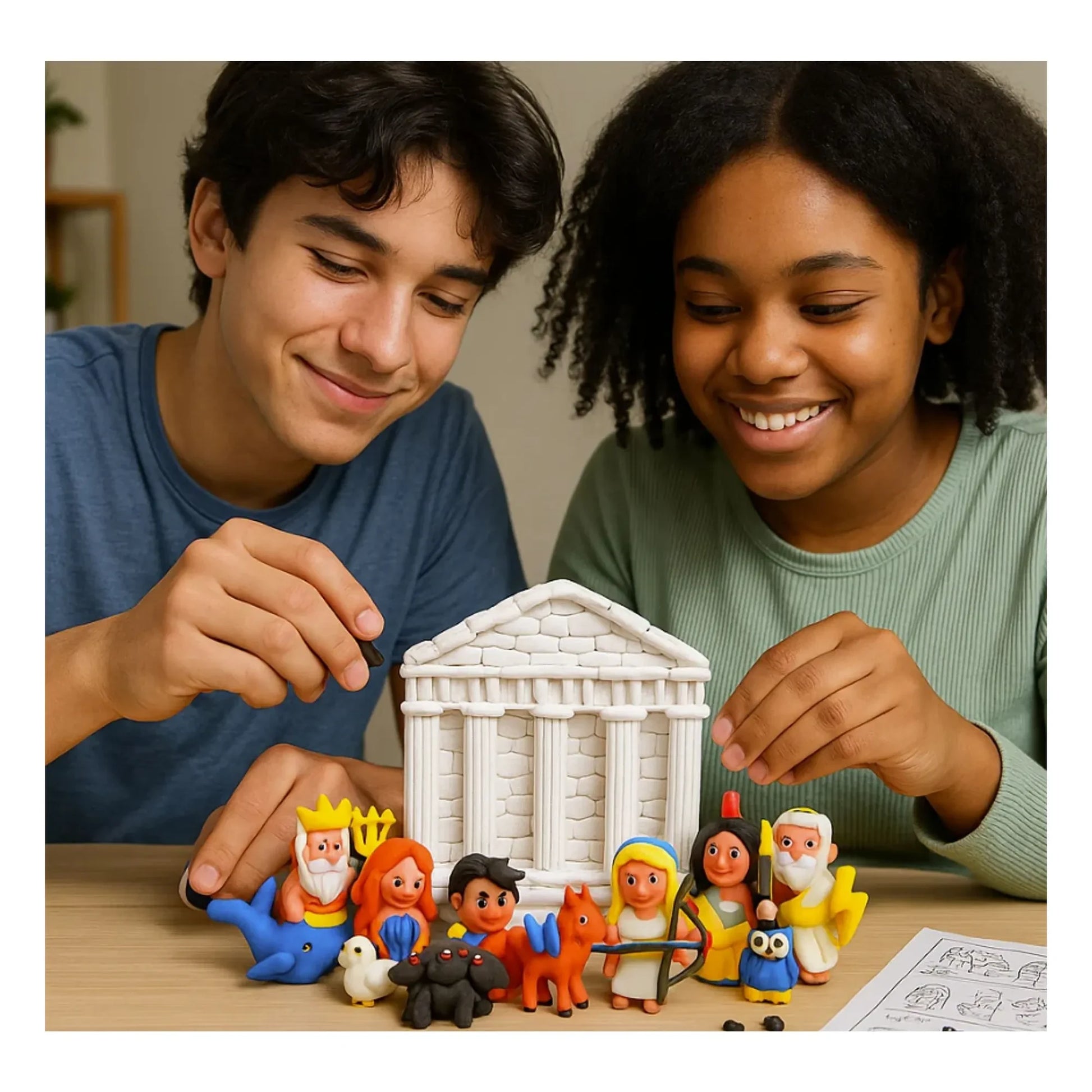 Patacréer - Mon Acropole Manga self-hardening modeling clay kit
