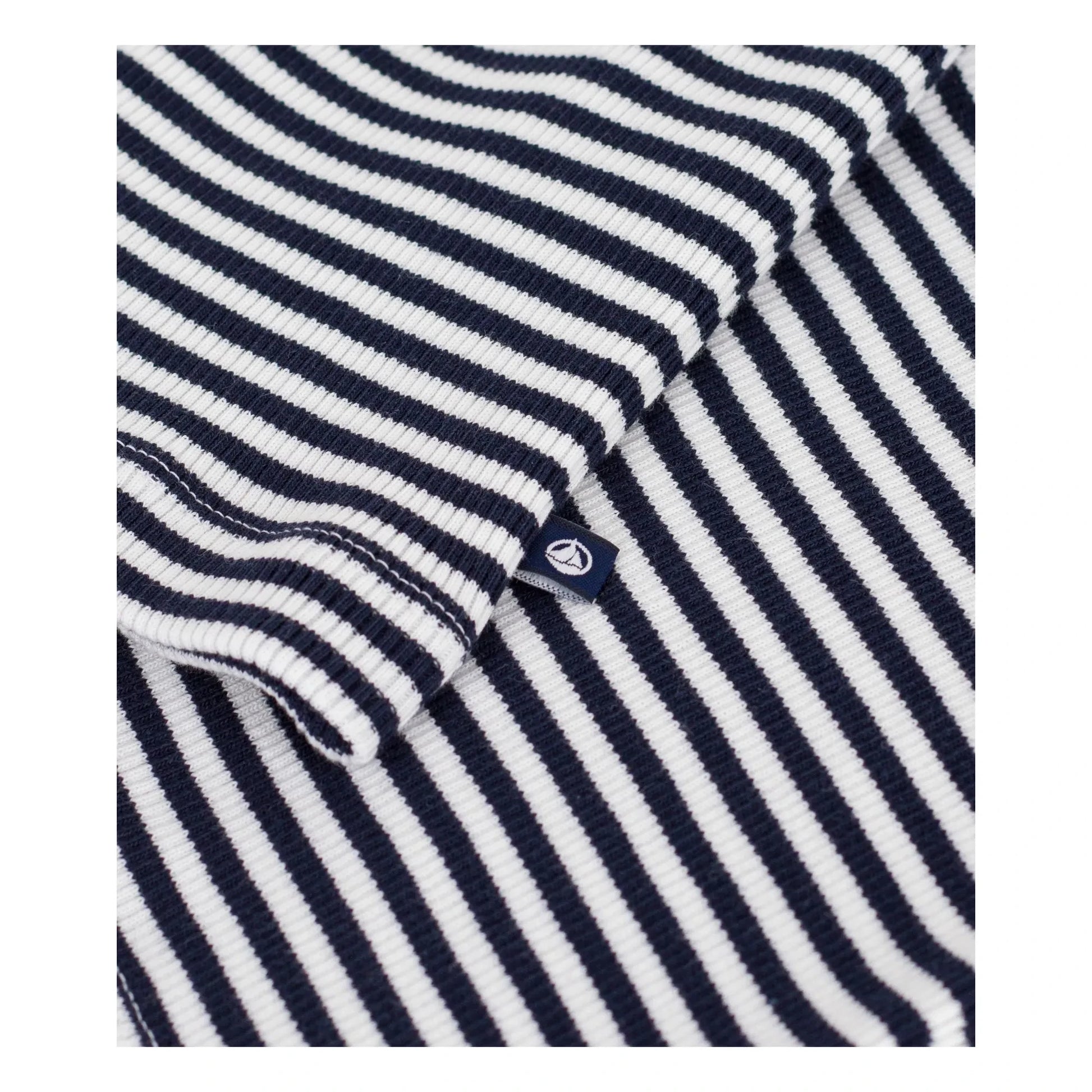 Petit Bateau - Striped Rib Tank Top | Navy blue