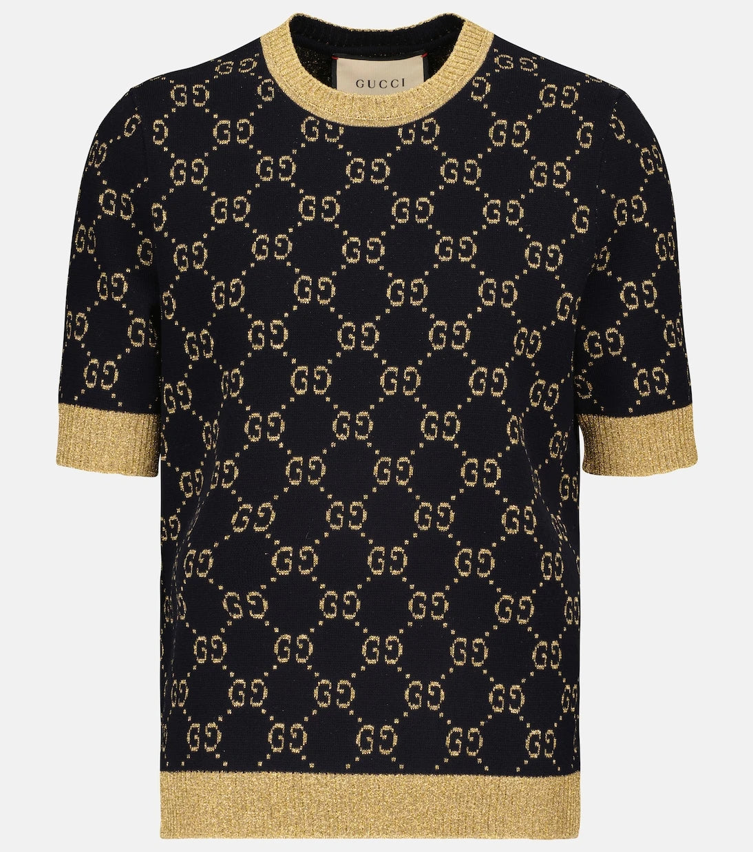 Gucci - Cotton-blend lamé top