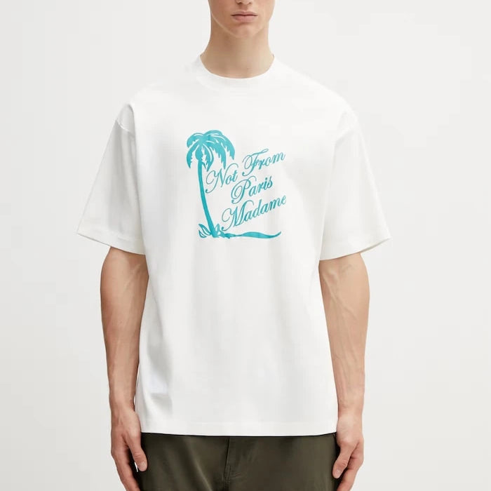 Drôle de Monsieur erkek pamuklu Slogan Palmiers tişört