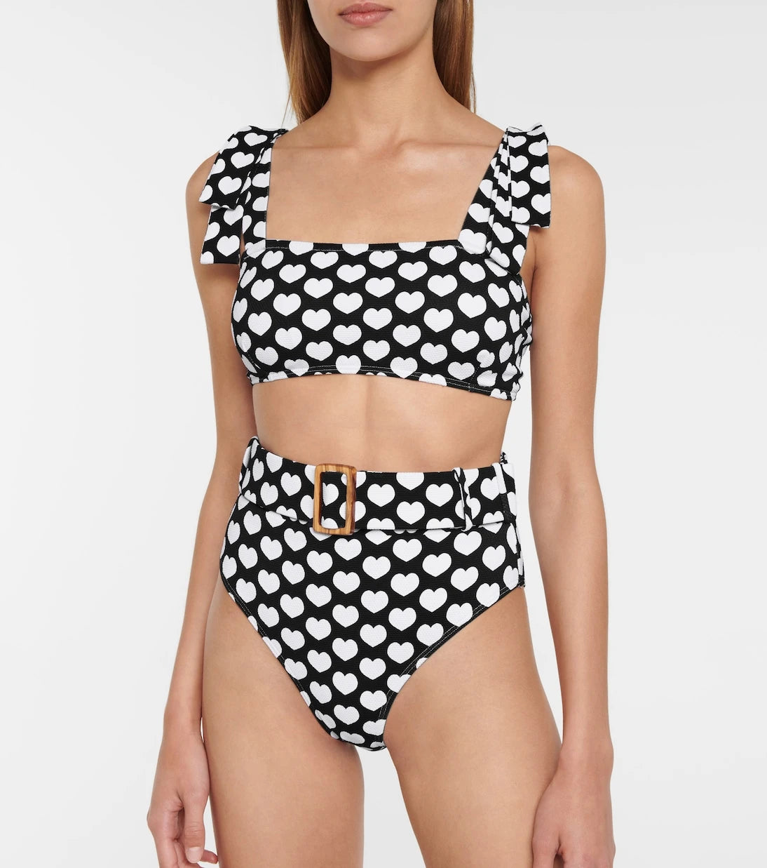 Alexandra Miro - Ursula heart-print bikini bottoms