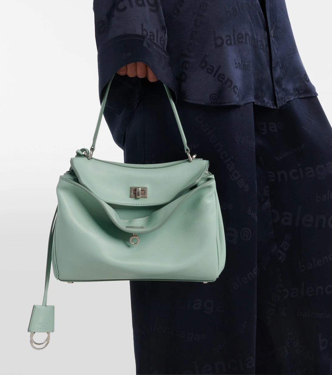 Balenciaga - حقيبة روديو الصغيرة المصنوعة من الجلد