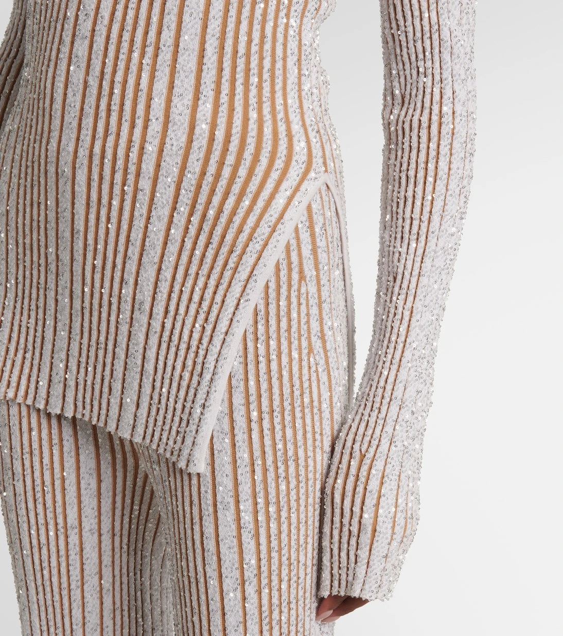 Missoni - Payetli çizgili kazak