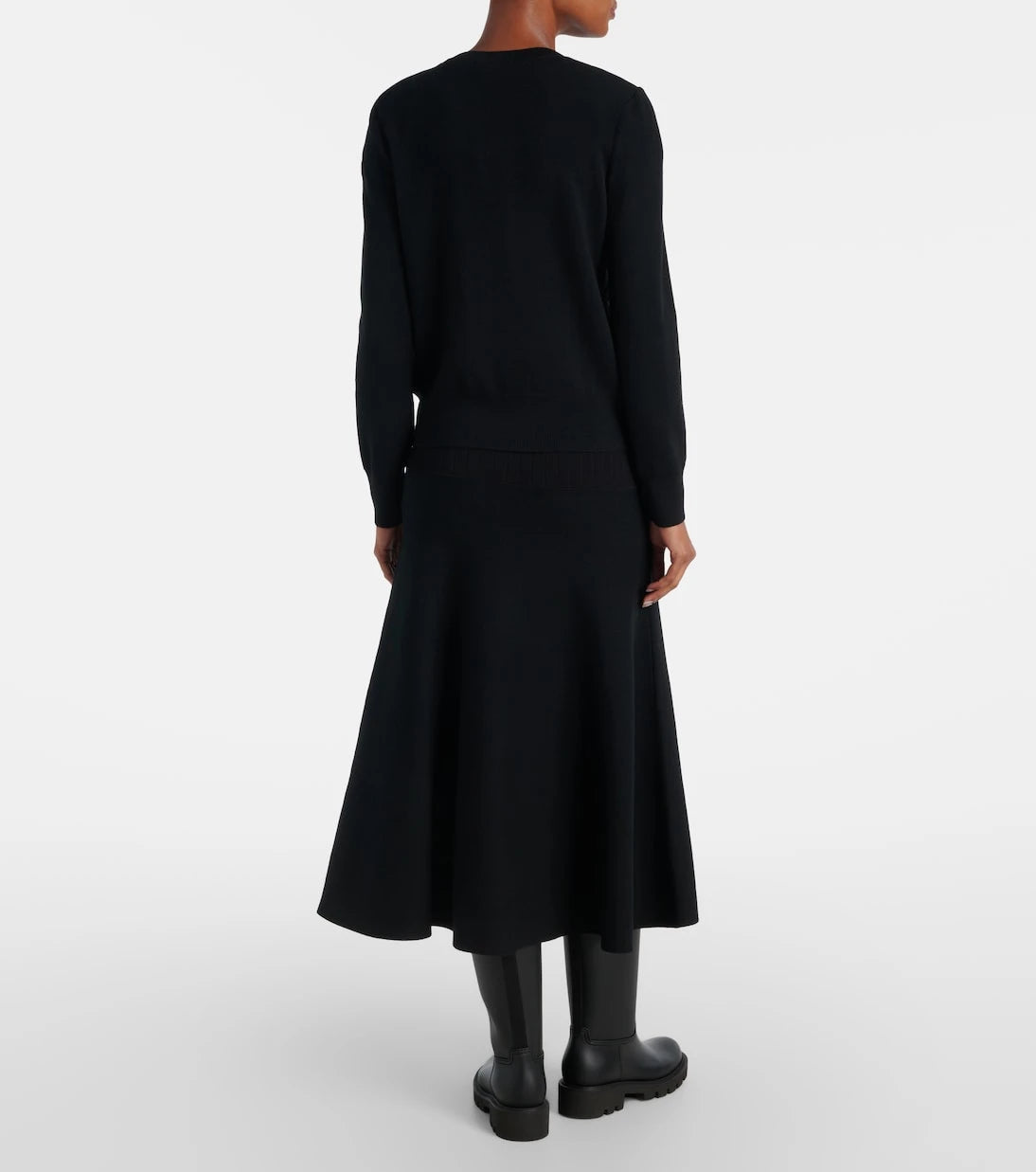 Moncler - Down-paneled virgin wool cardigan