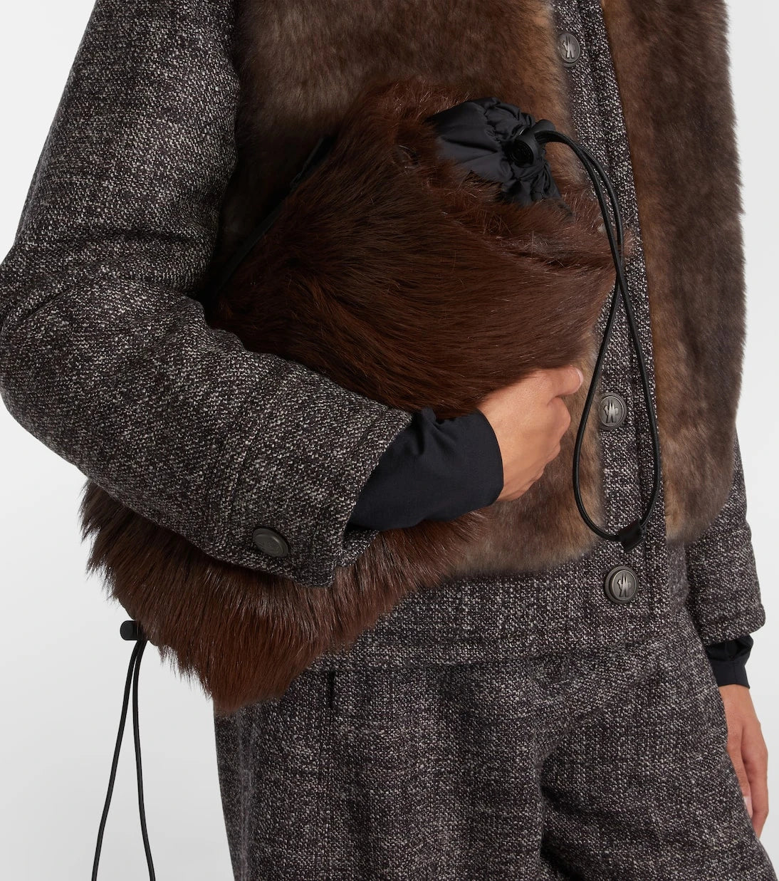 Moncler - Shearling clutch