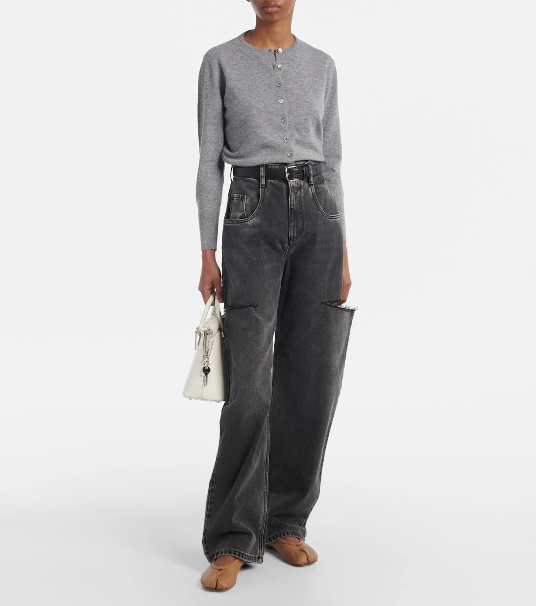 Maison Margiela - Tabi leather ballet flats