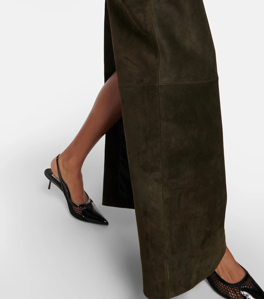 Alaïa - Suede maxi skirt