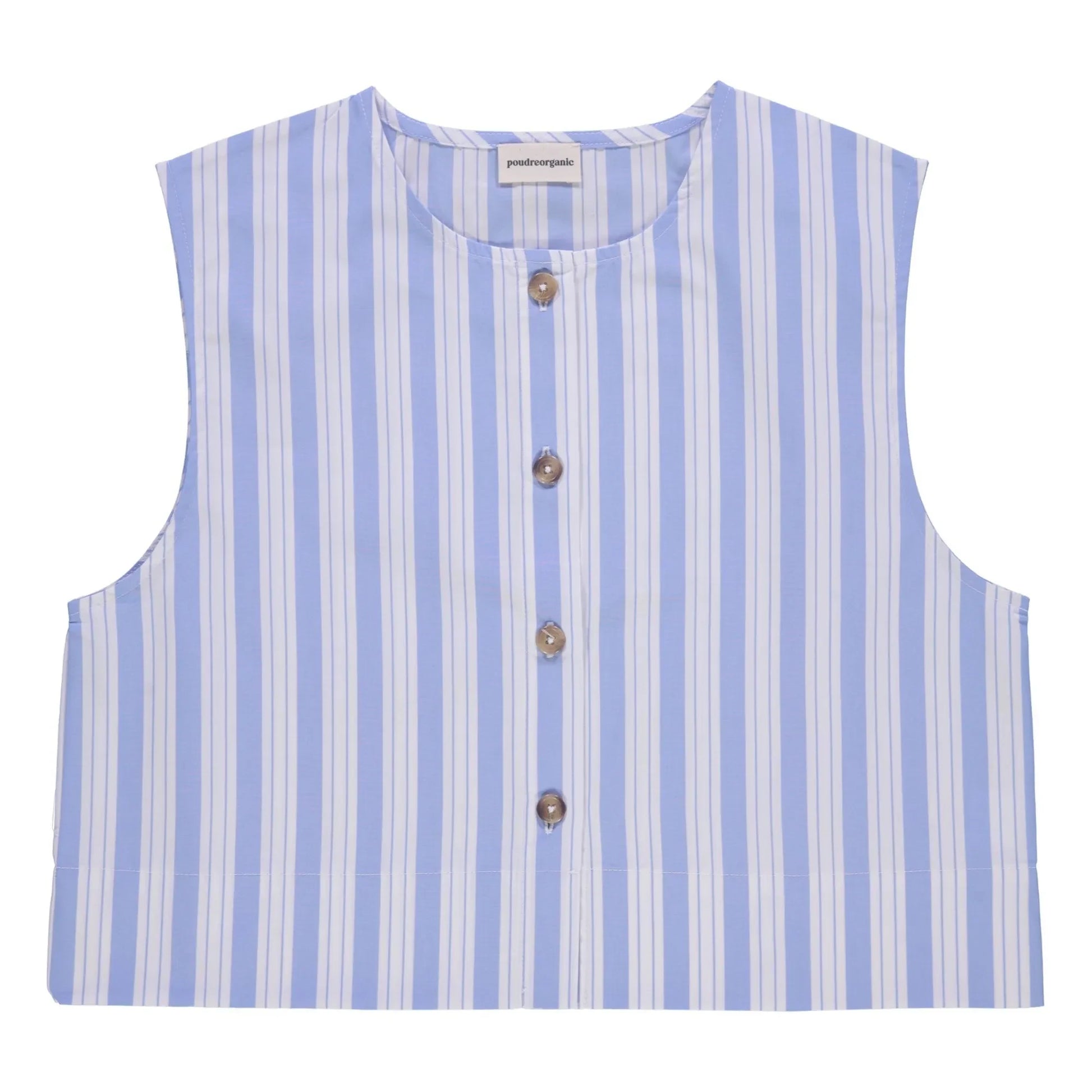 Poudre Organic - Vanilla Stripes Blouse | Blue