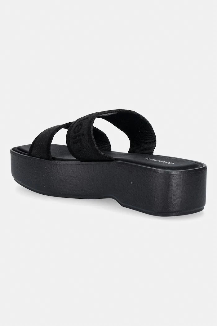 Calvin Klein kadın FLATFORM SNDL WEBBING terlik
