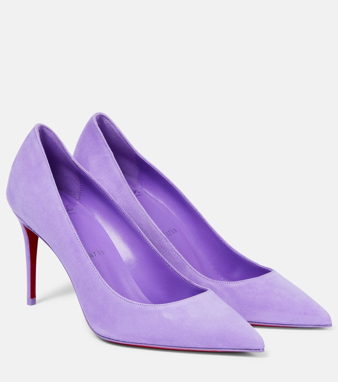 Christian Louboutin - حذاء كيت 85 بكعب عالٍ من جلد السويدي اللامع
