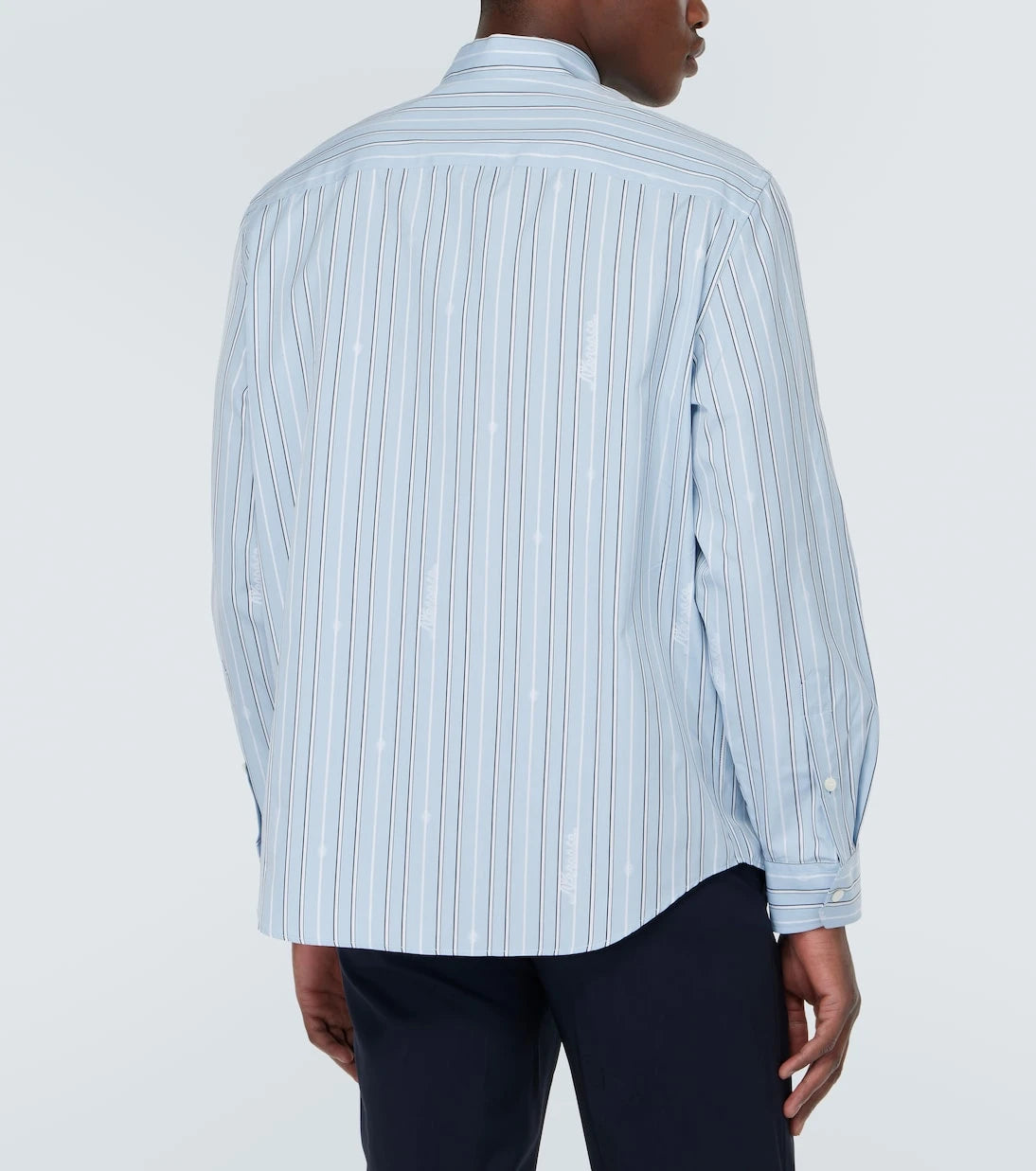 Versace - Striped cotton poplin shirt