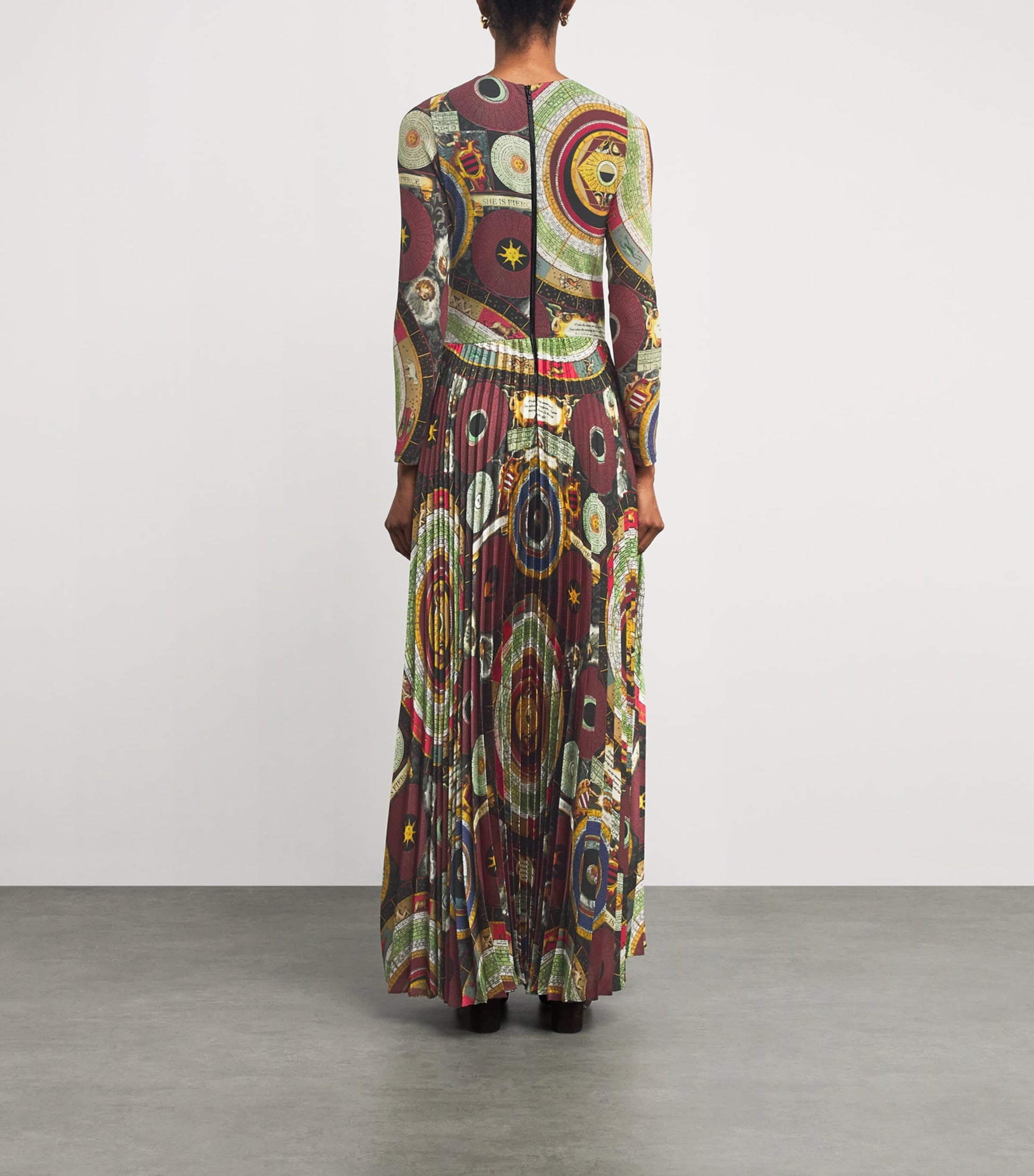 Alice+Olivia Multi Satin Ivey Maxi Dress