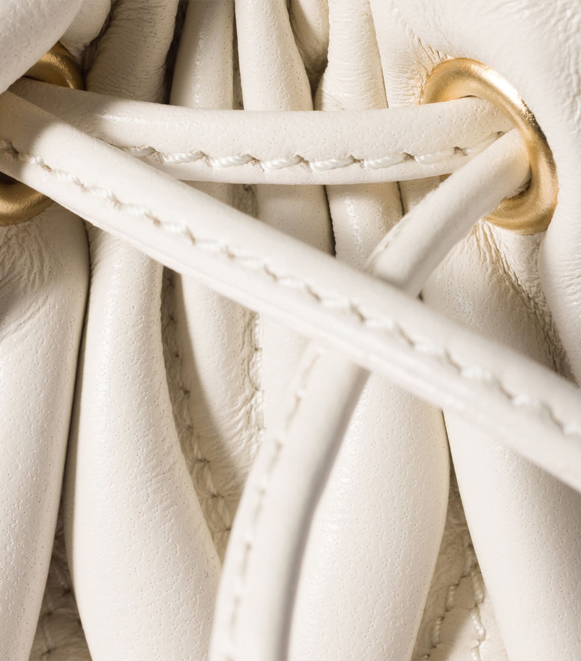 Miu Miu White Matelassé Nappa Leather Pouch