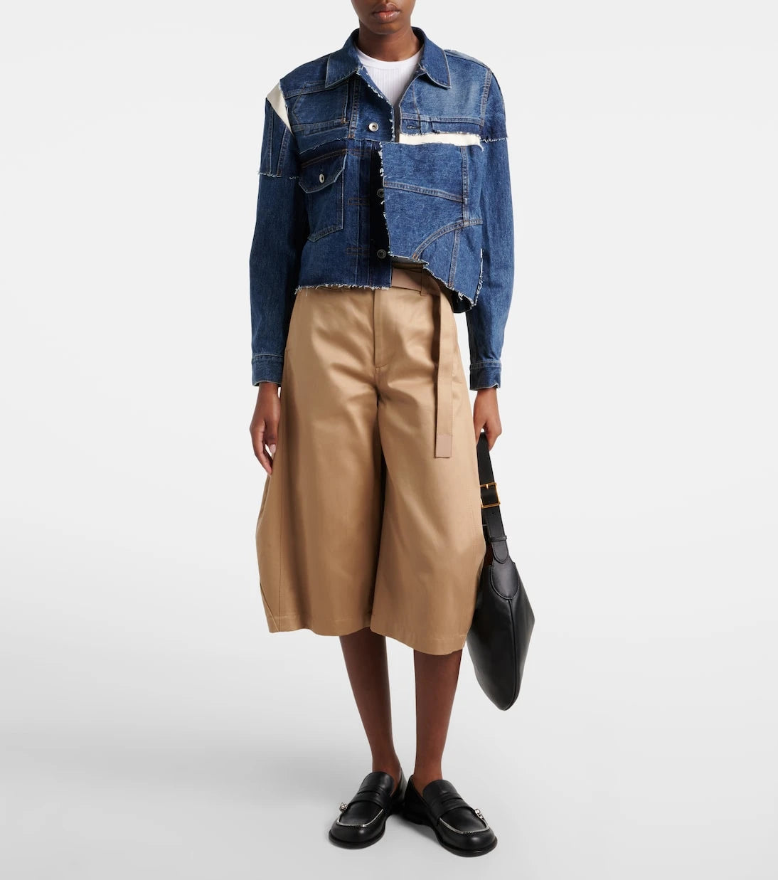 Sacai - Patchwork denim jacket