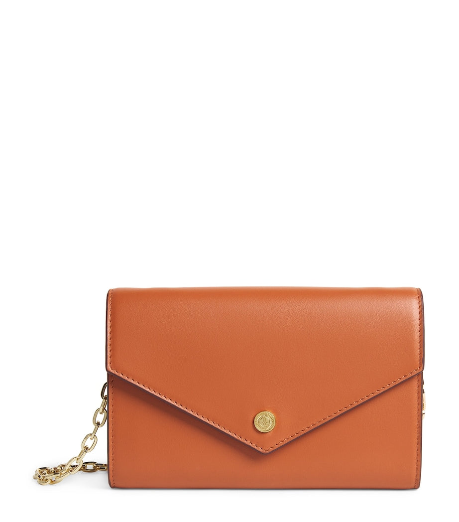 Harrods Tan Leather Chain Wallet
