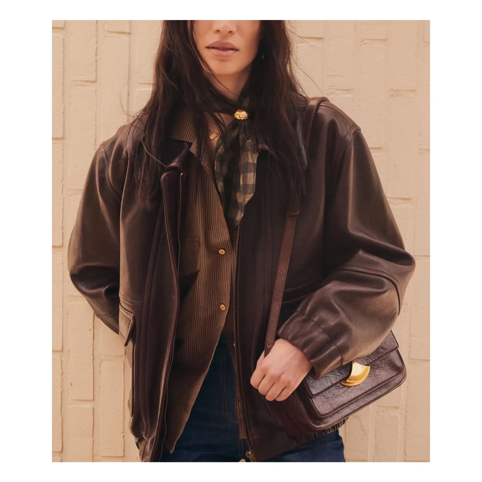Sessùn - Scotty Carreaux Scarf | Khaki