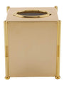 ZODIAC Cylinder Gold-Plated Tissue Box
