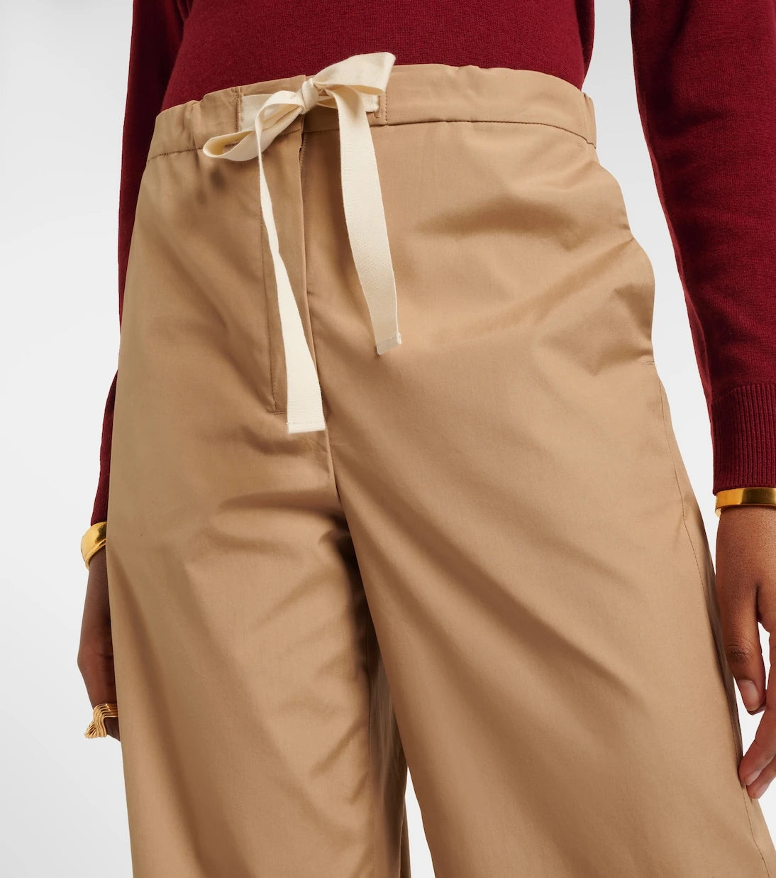 'S Max Mara - Argento cotton culottes