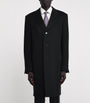 Canali Black Wool-Cashmere Overcoat
