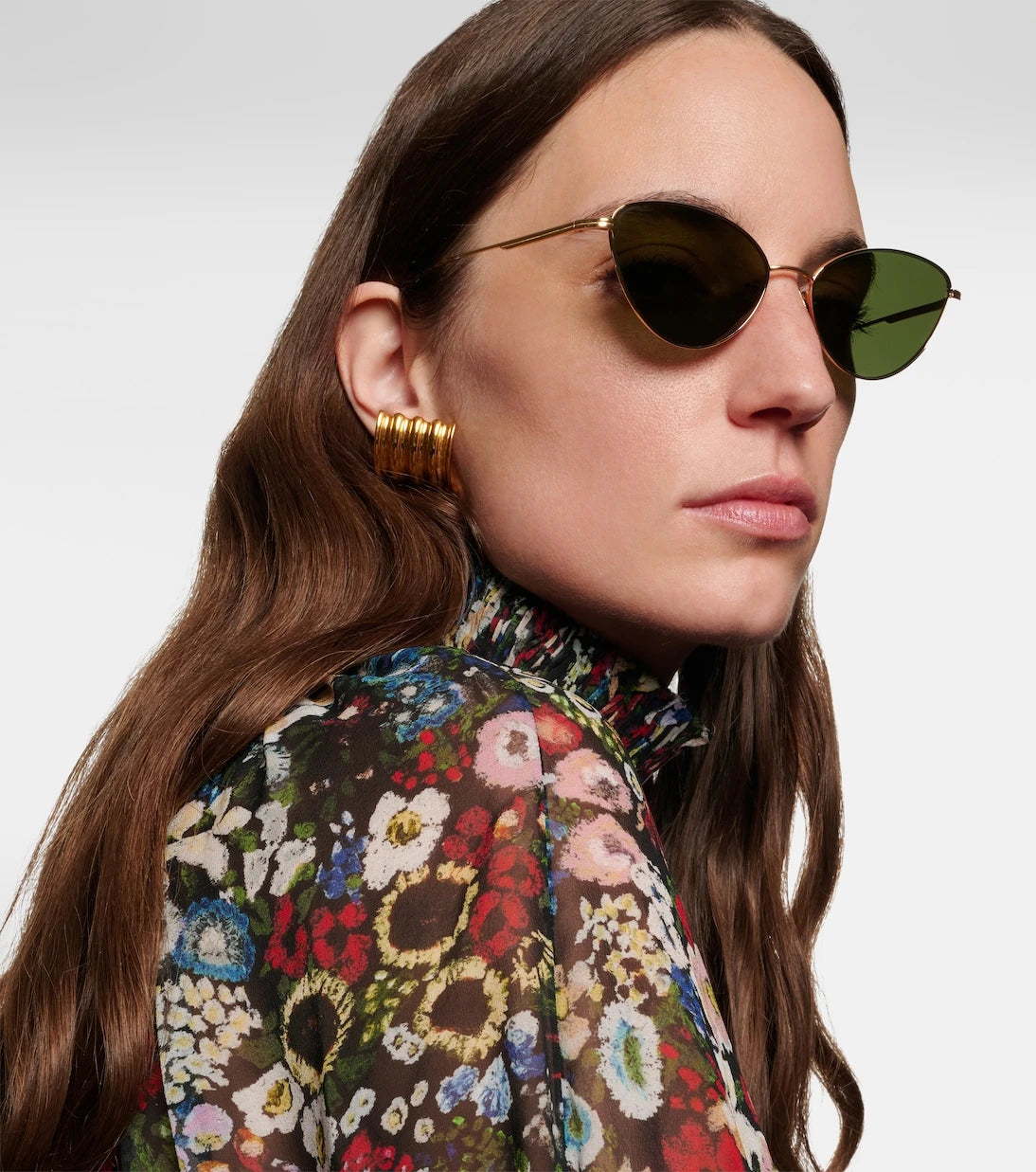 Khaite - x Oliver Peoples نظارة شمسية عين القطة 1998C