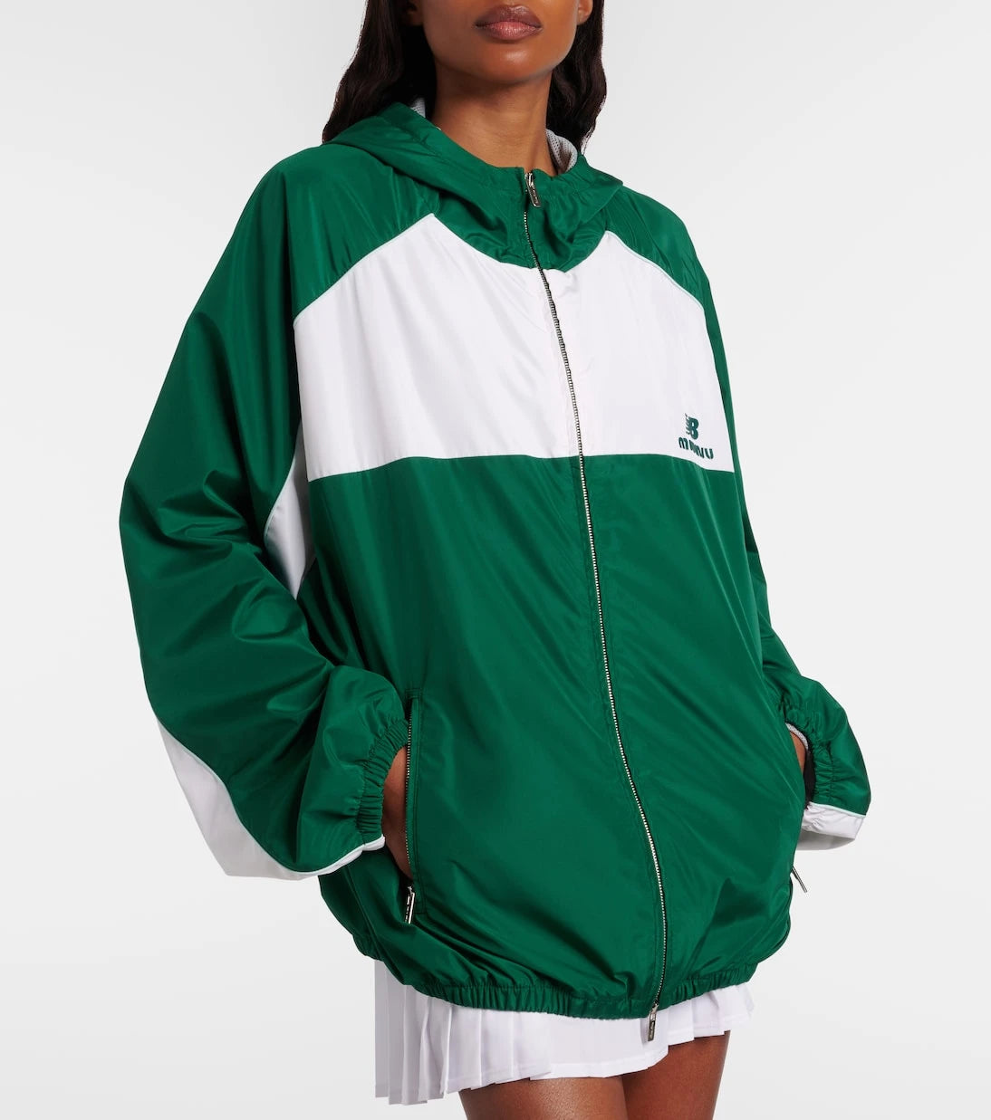 Miu Miu - x New Balance colorblocked poplin jacket