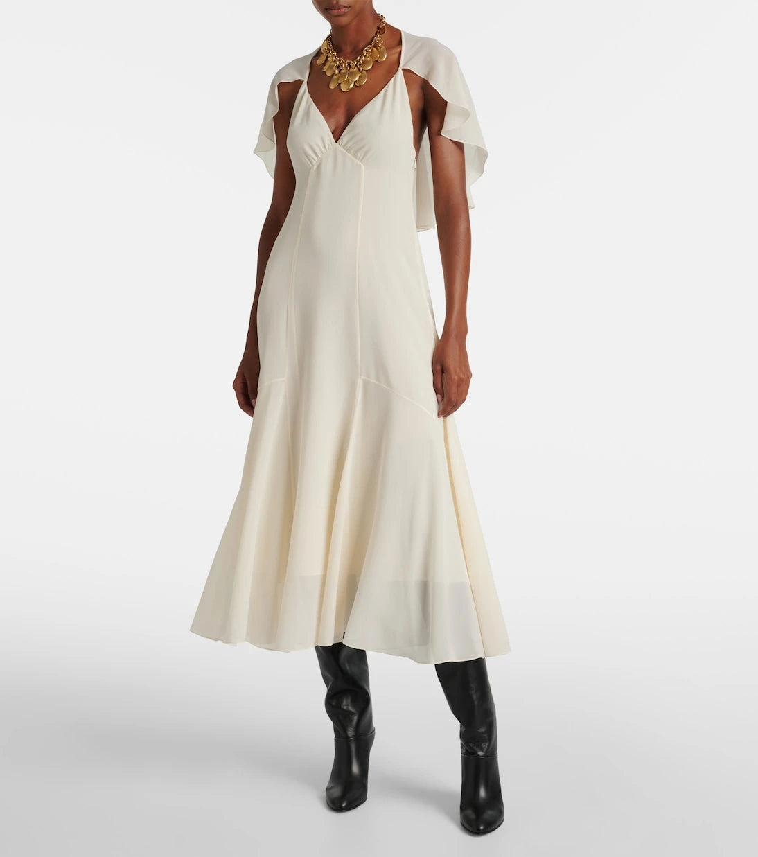 Chloé - Silk chiffon midi dress