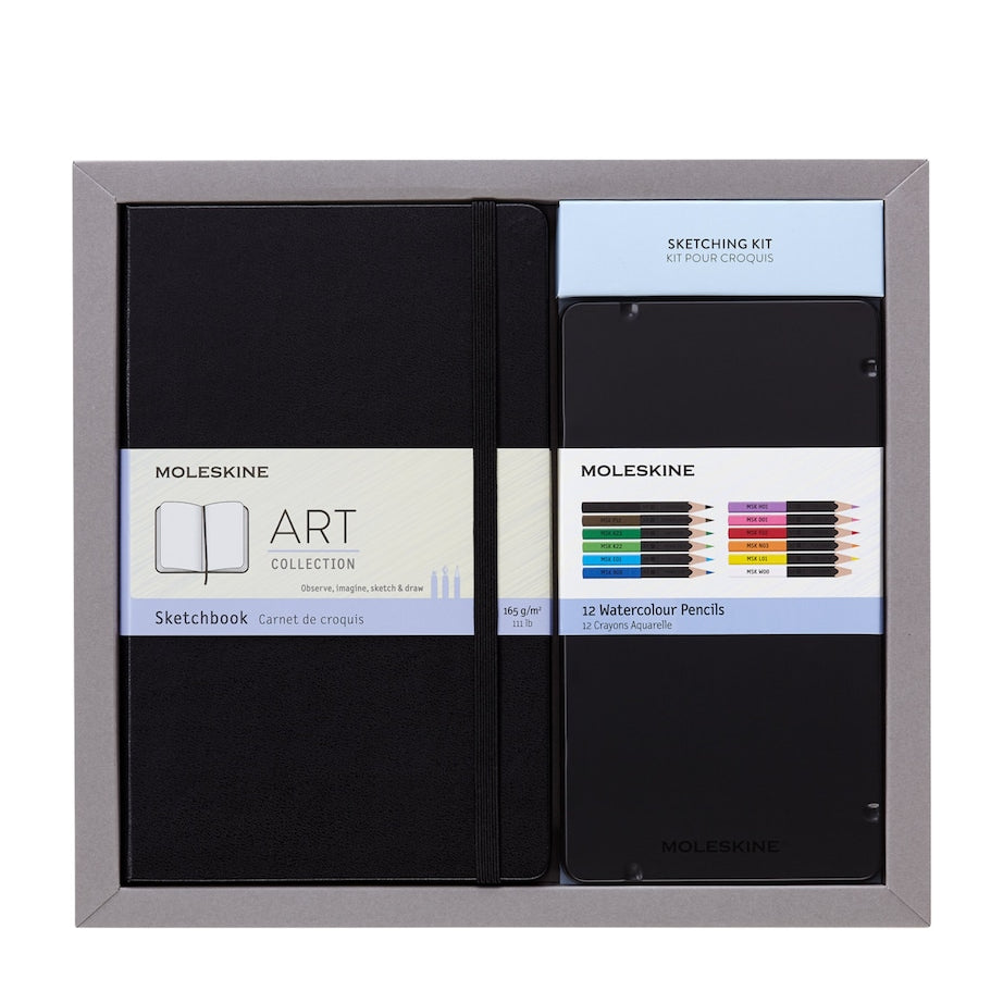 Moleskine Art Collection Colouring and Sketching Kit BK - BLACK