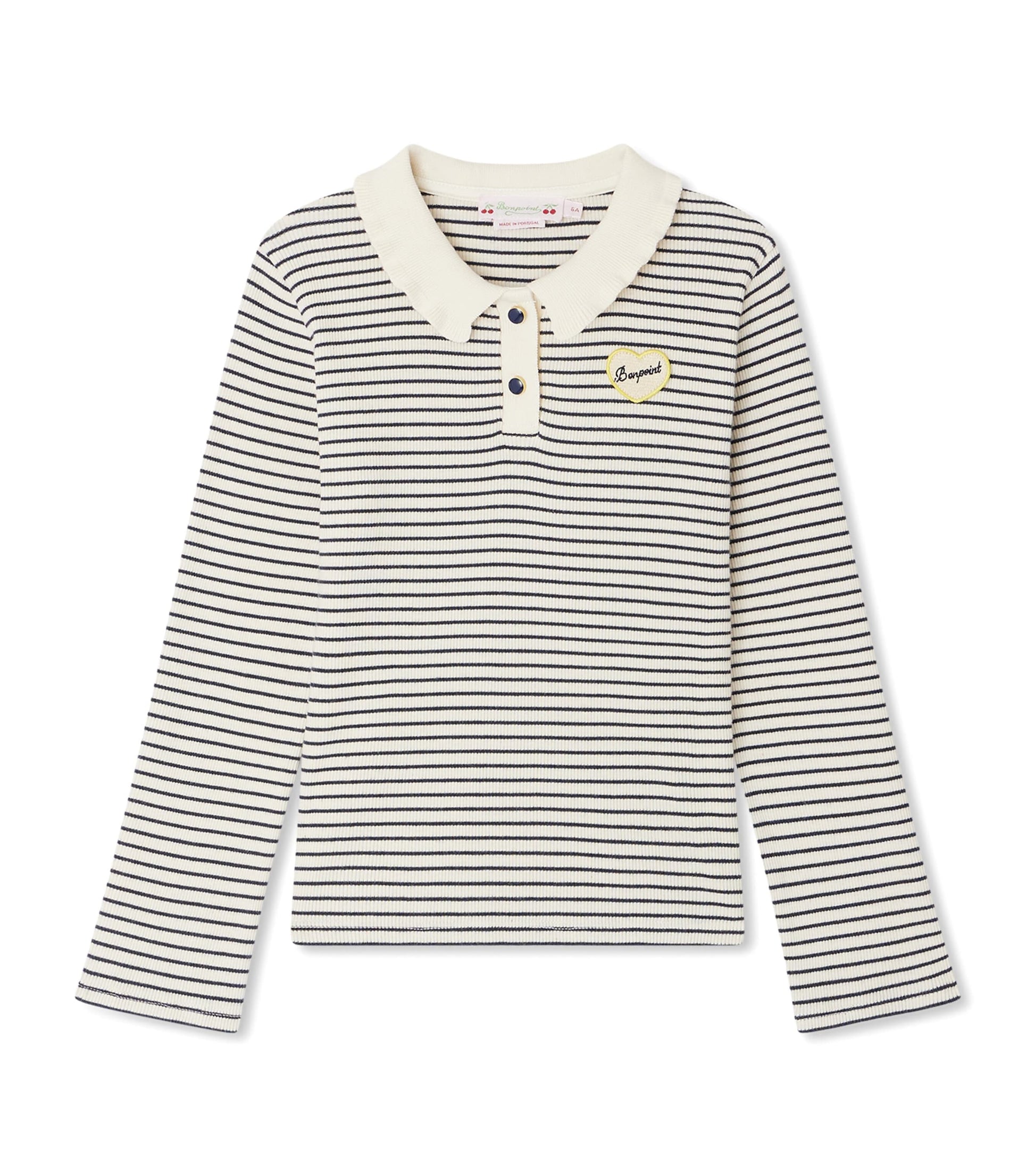 Cotton Stripe Polo Shirt (10-14 Years)