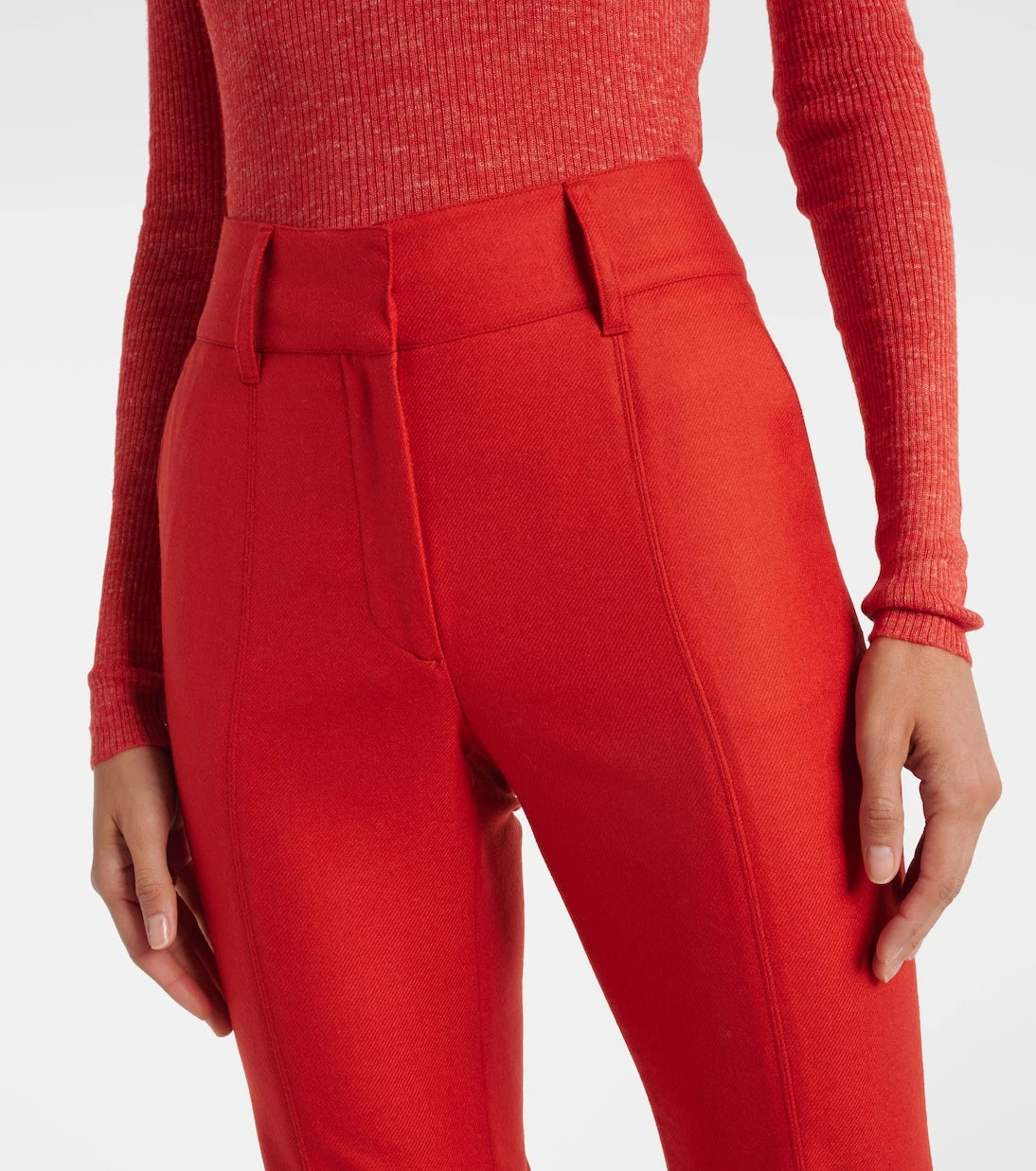 Gabriela Hearst - Rhein wool and cashmere flared pants