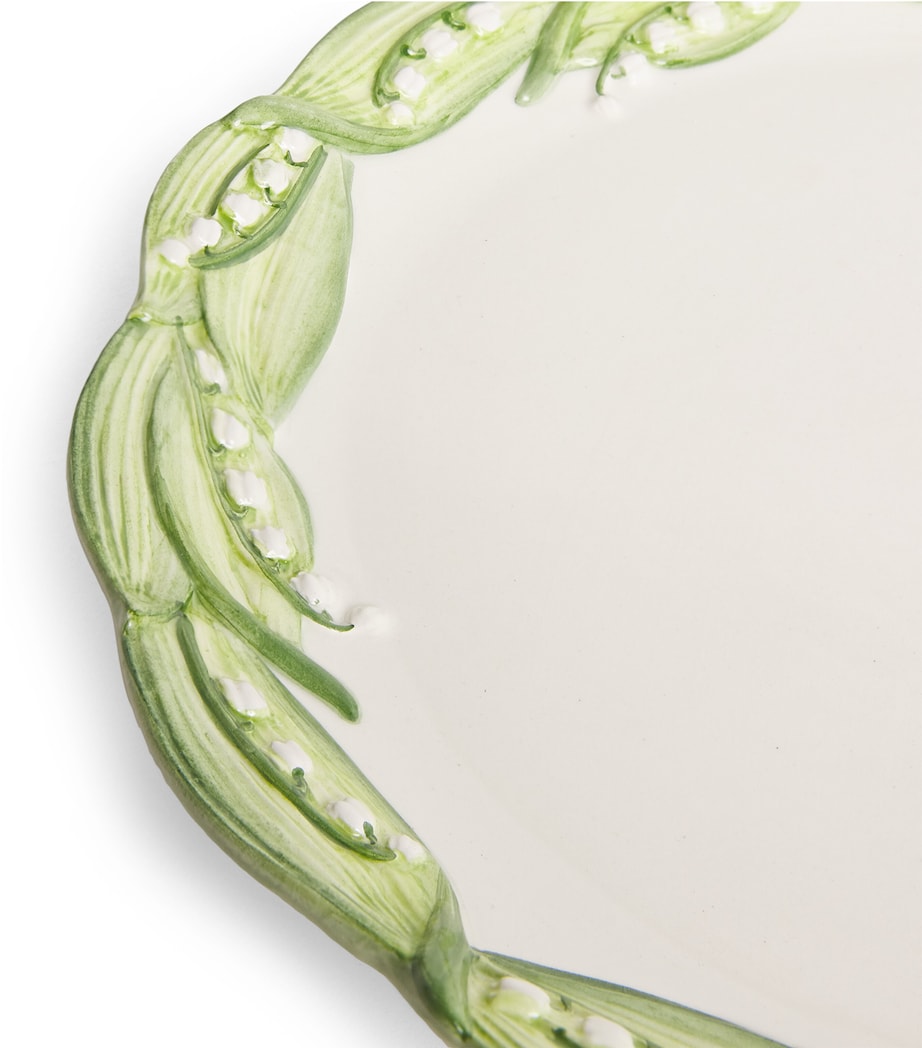 Les-Ottomans Lilly Of The Valley Charger Plate (32cm)