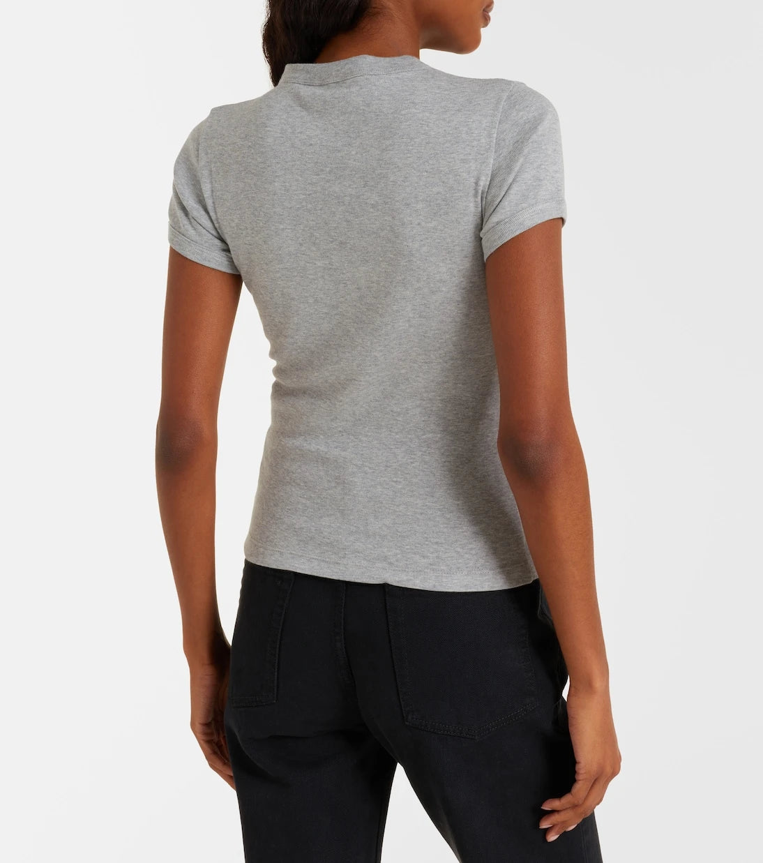 Saint Laurent - Cassandre cotton jersey T-shirt