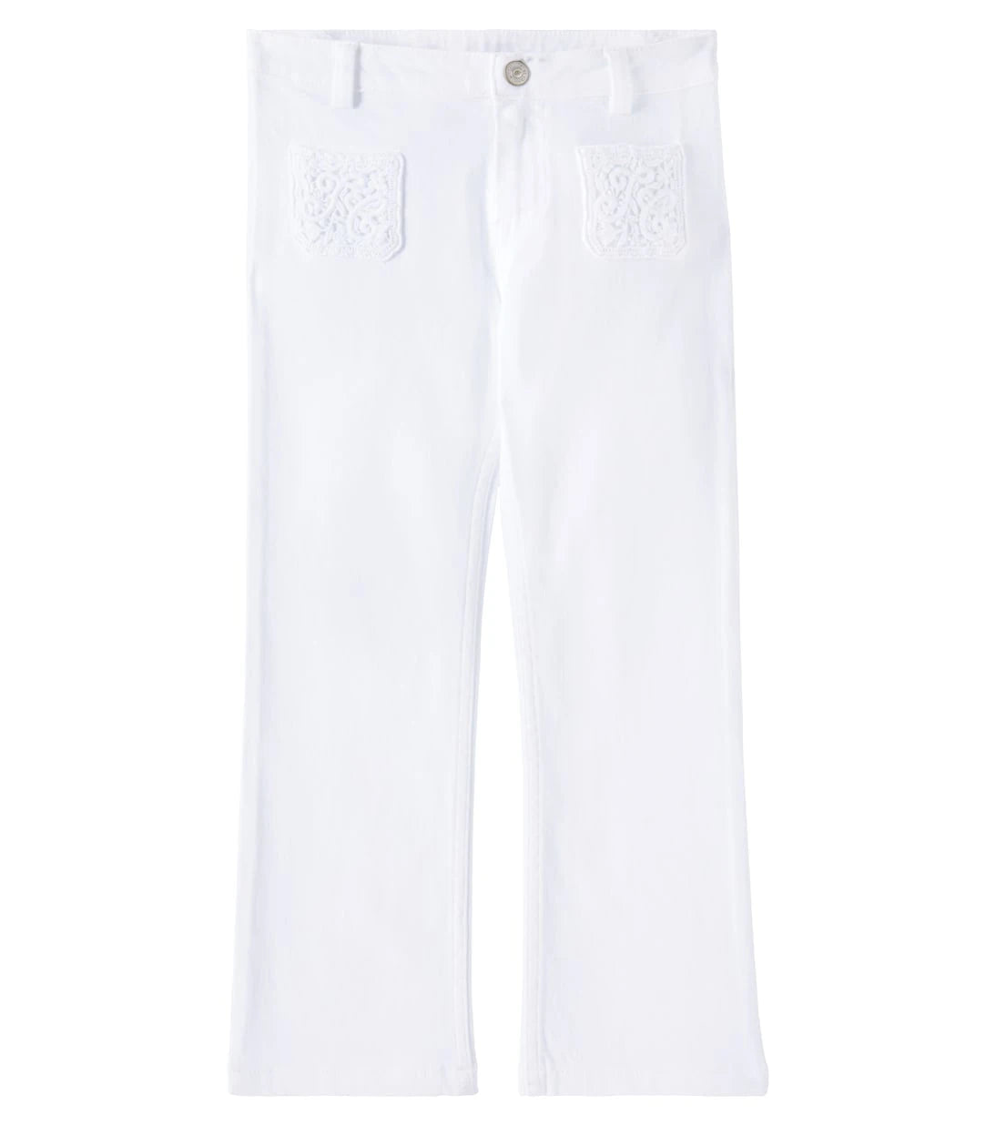 Tartine et Chocolat - Embroidered flared jeans