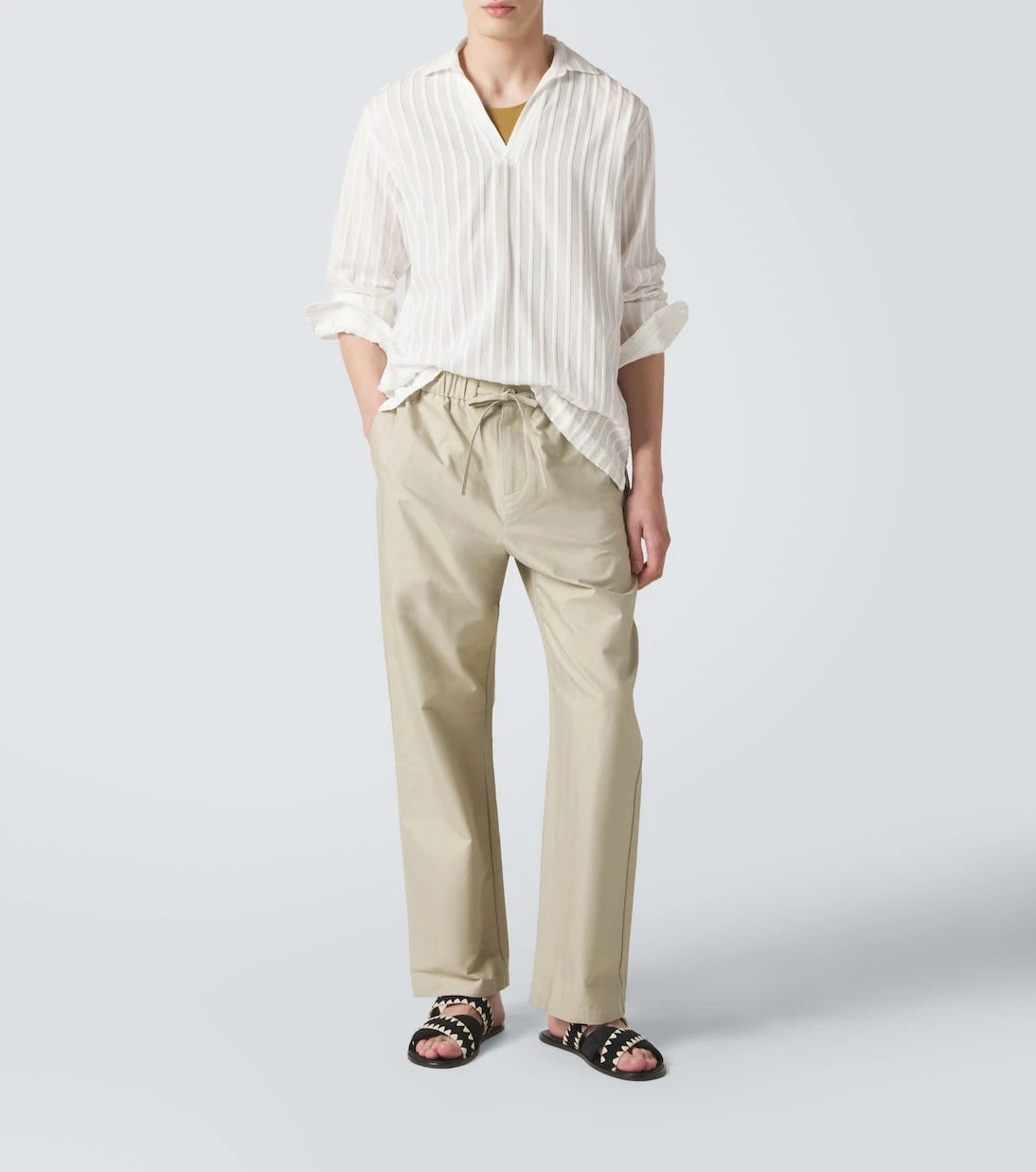 Frescobol Carioca - Rocha cotton twill wide-leg pants