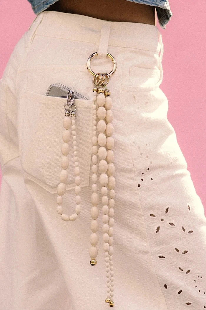 Kadın anahtarlık Alabaster mini handbag charm