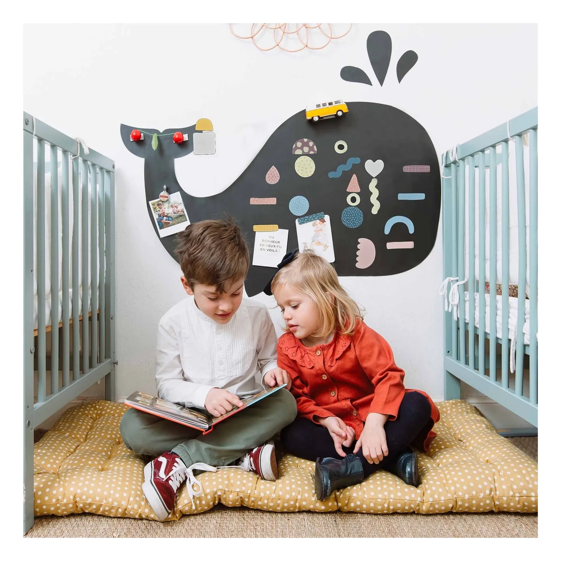 Ferflex - Magnetic Whale board with 21 geometric shapes