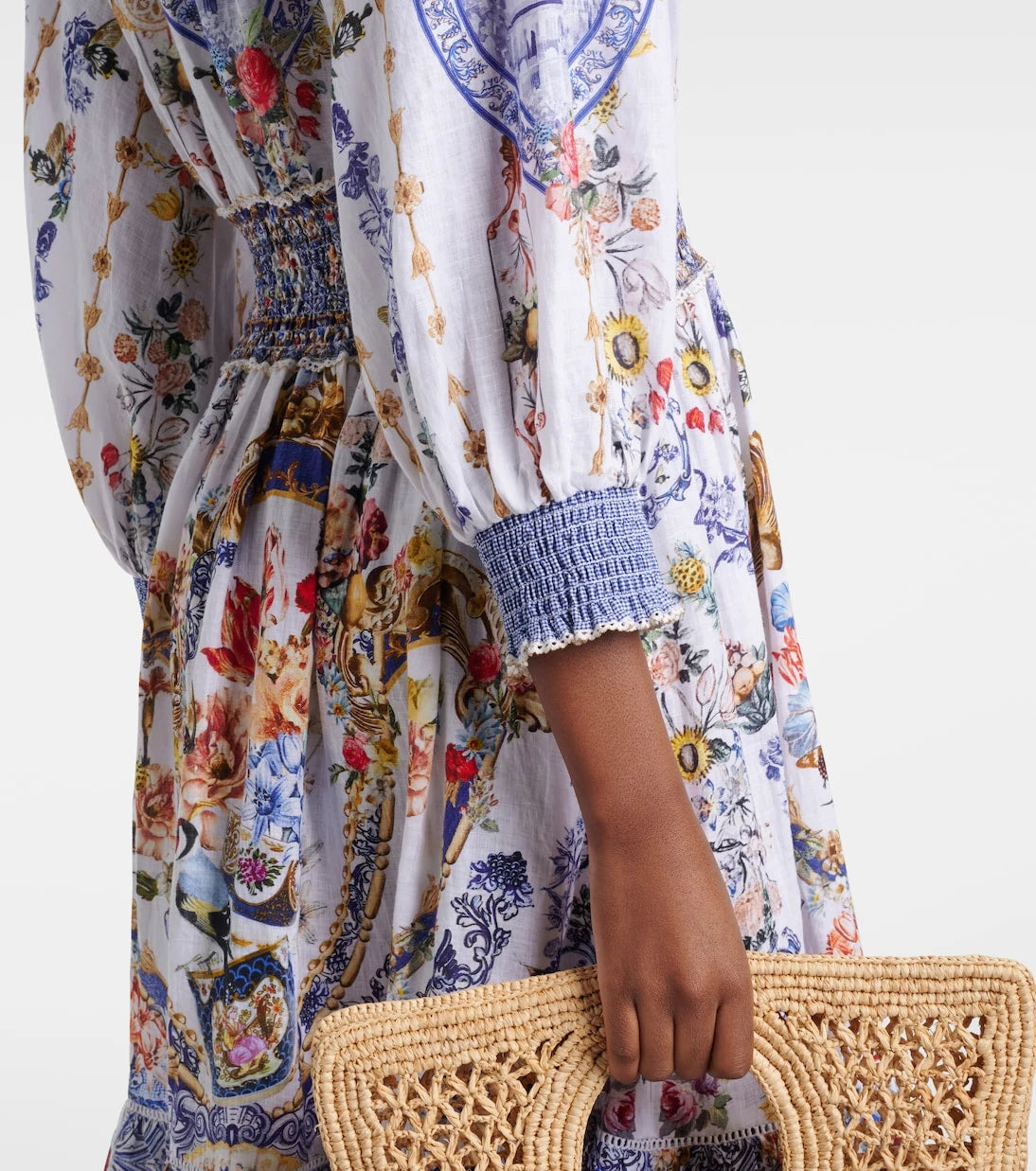Camilla - Printed linen maxi dress