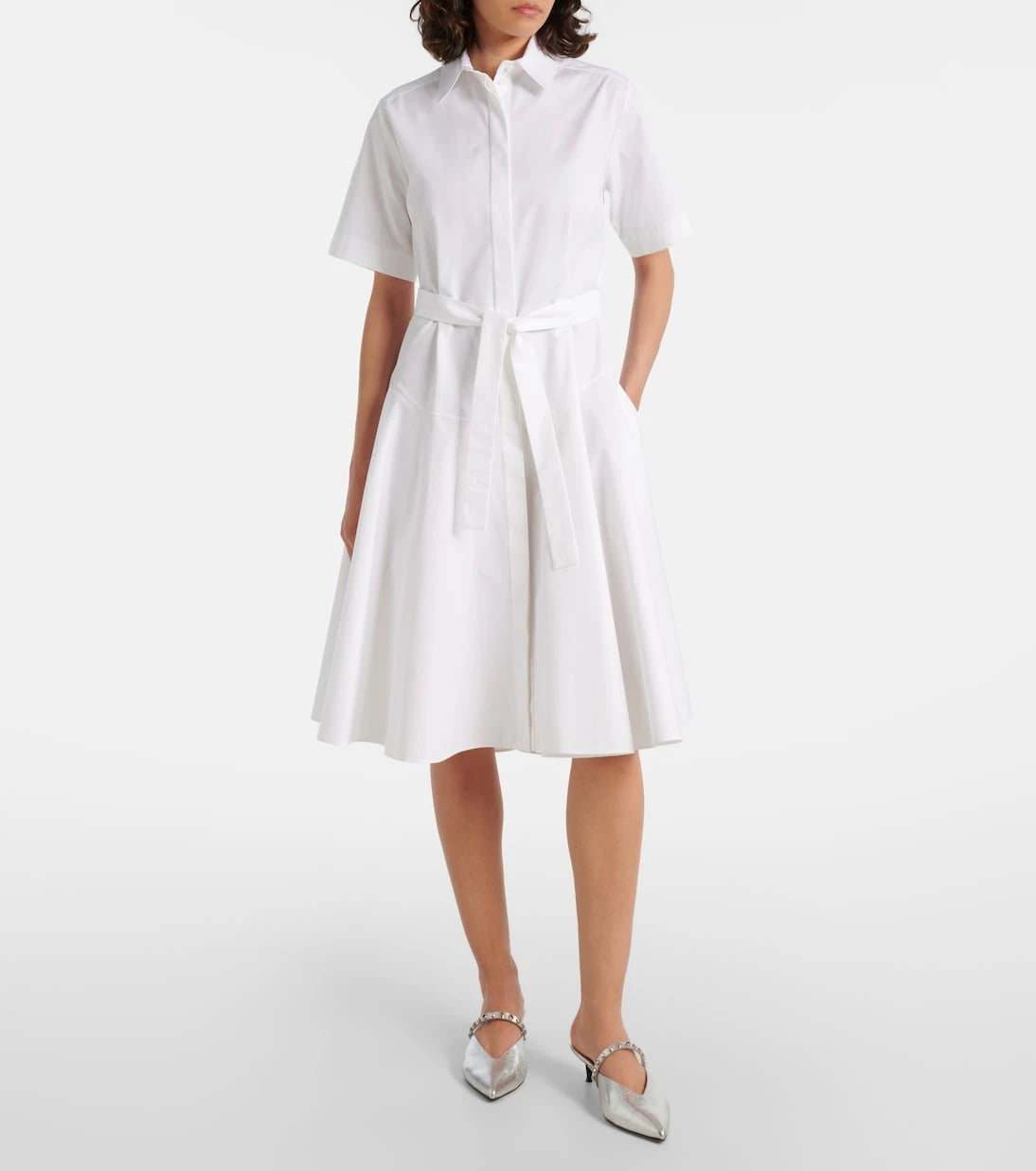 McQueen - Cotton poplin shirt dress
