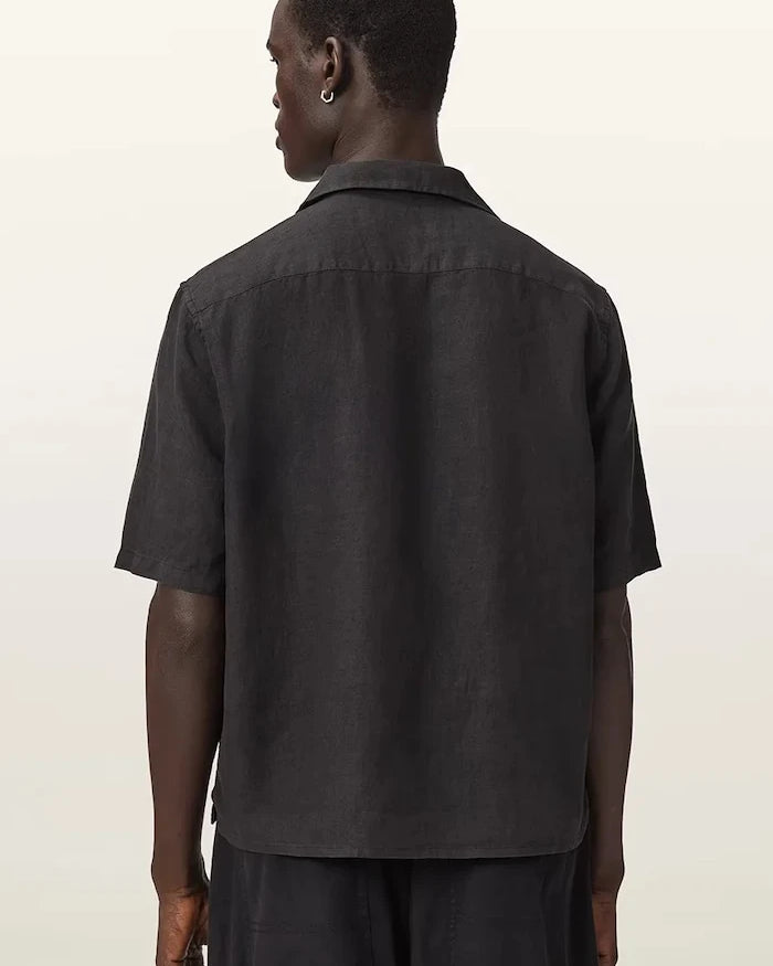 AllSaints Erkek Keten Gömlek KLAVICLE