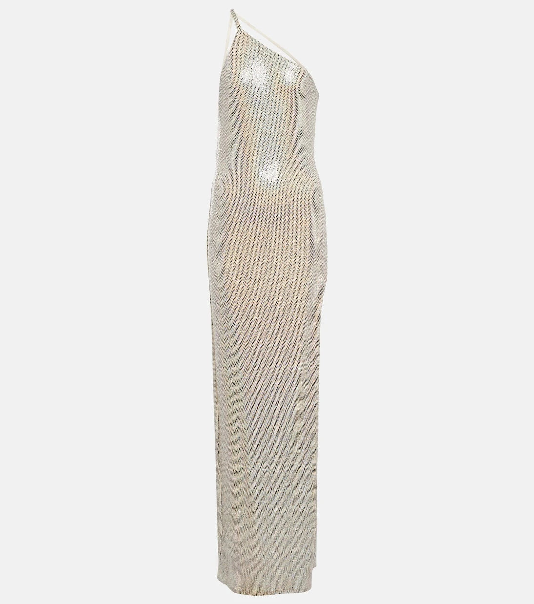 The Sei - Sequined one-shoulder gown