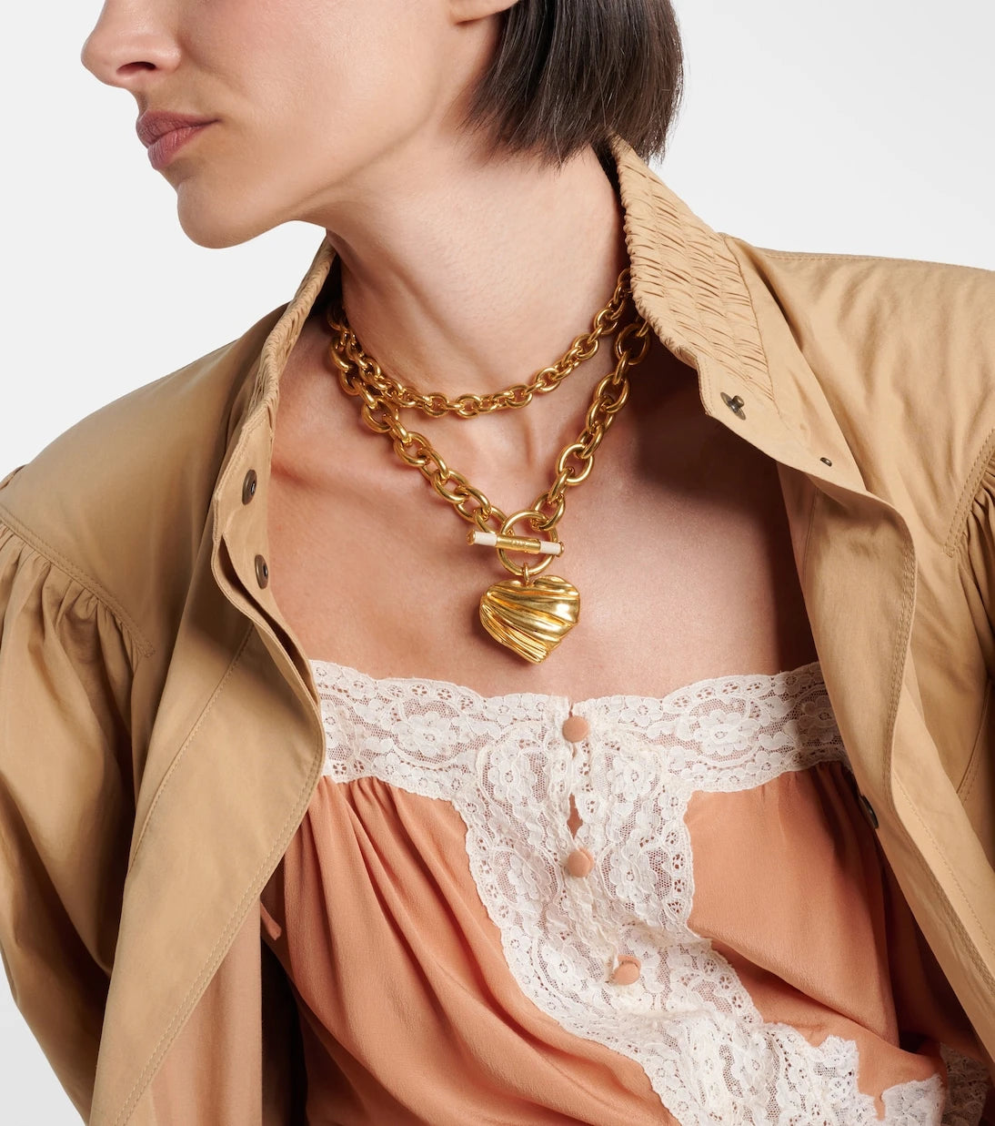 Chloé - Heart chain necklace