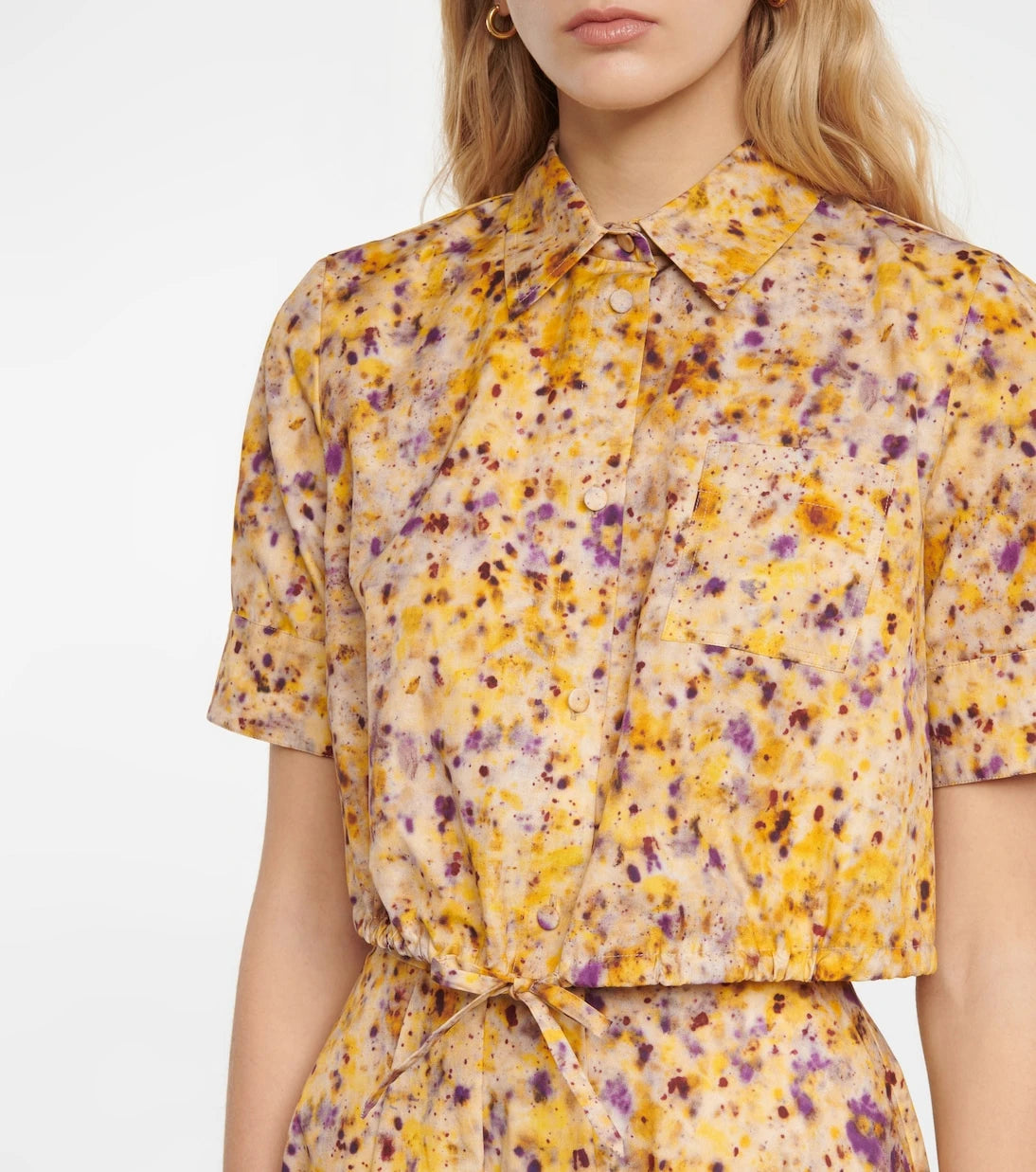Altuzarra - Ben floral cotton-blend crop top