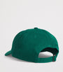 Green Cotton Embroidered Baseball Cap