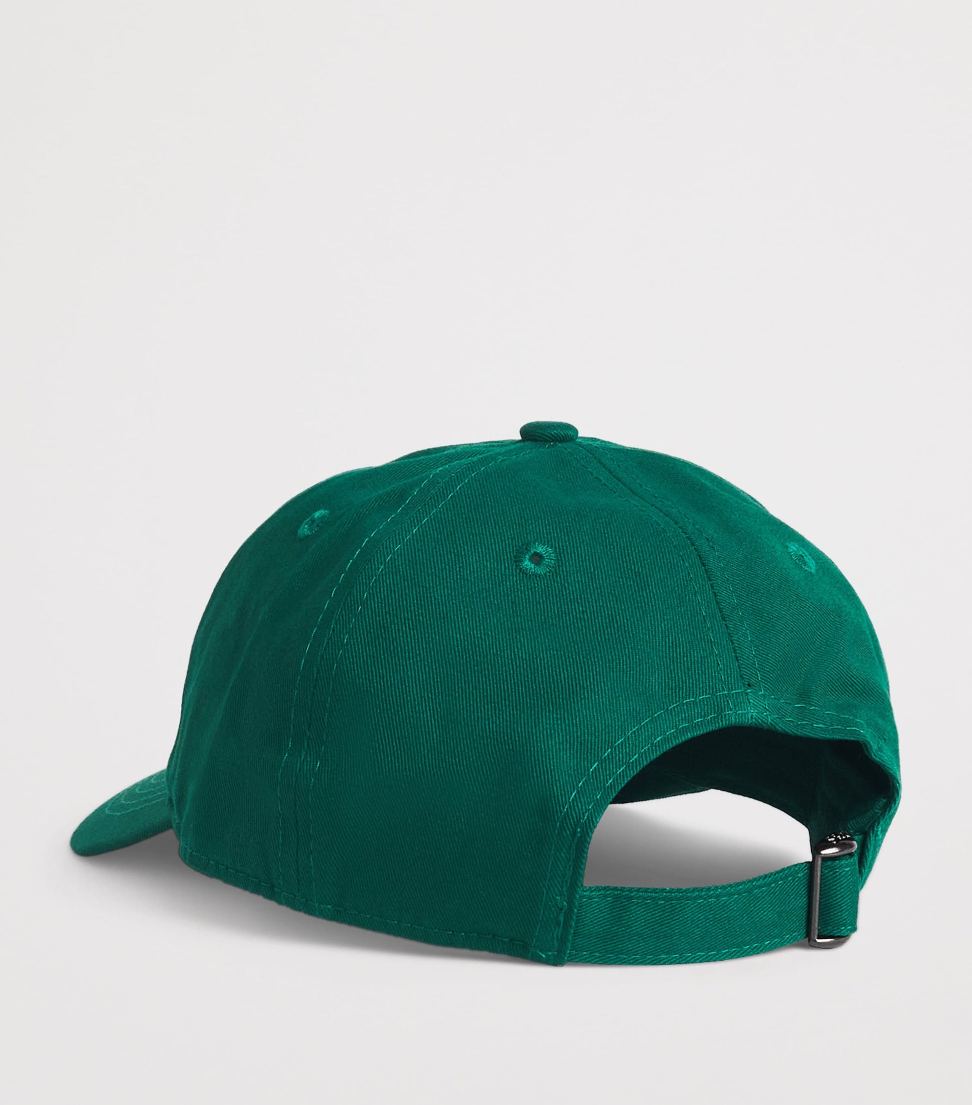 Green Cotton Embroidered Baseball Cap