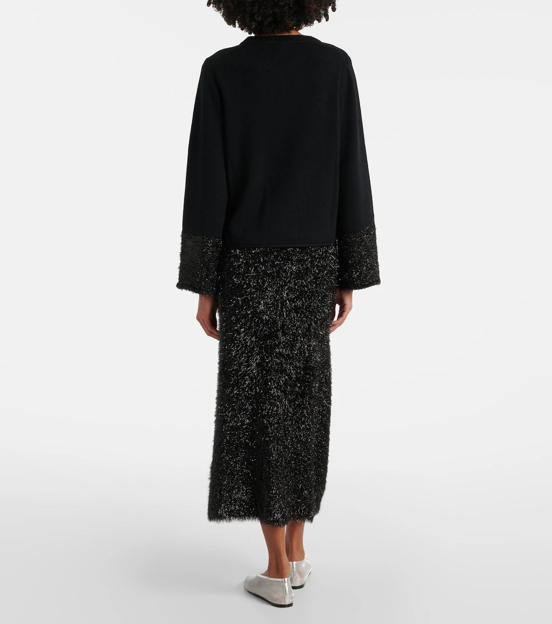 Jardin des Orangers - Lamé-trimmed sweater
