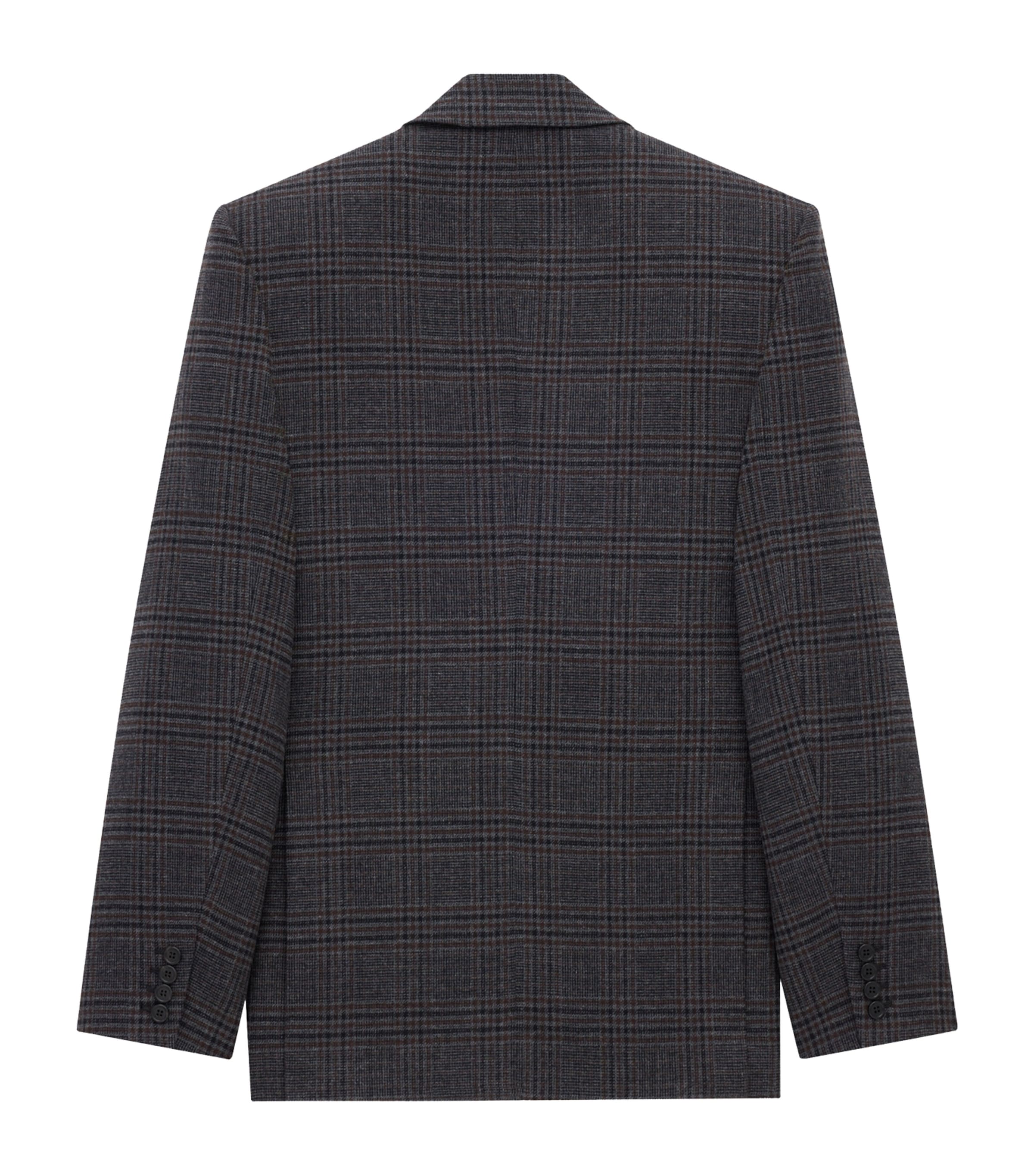 Wool-Blend Double-Breasted Jacket