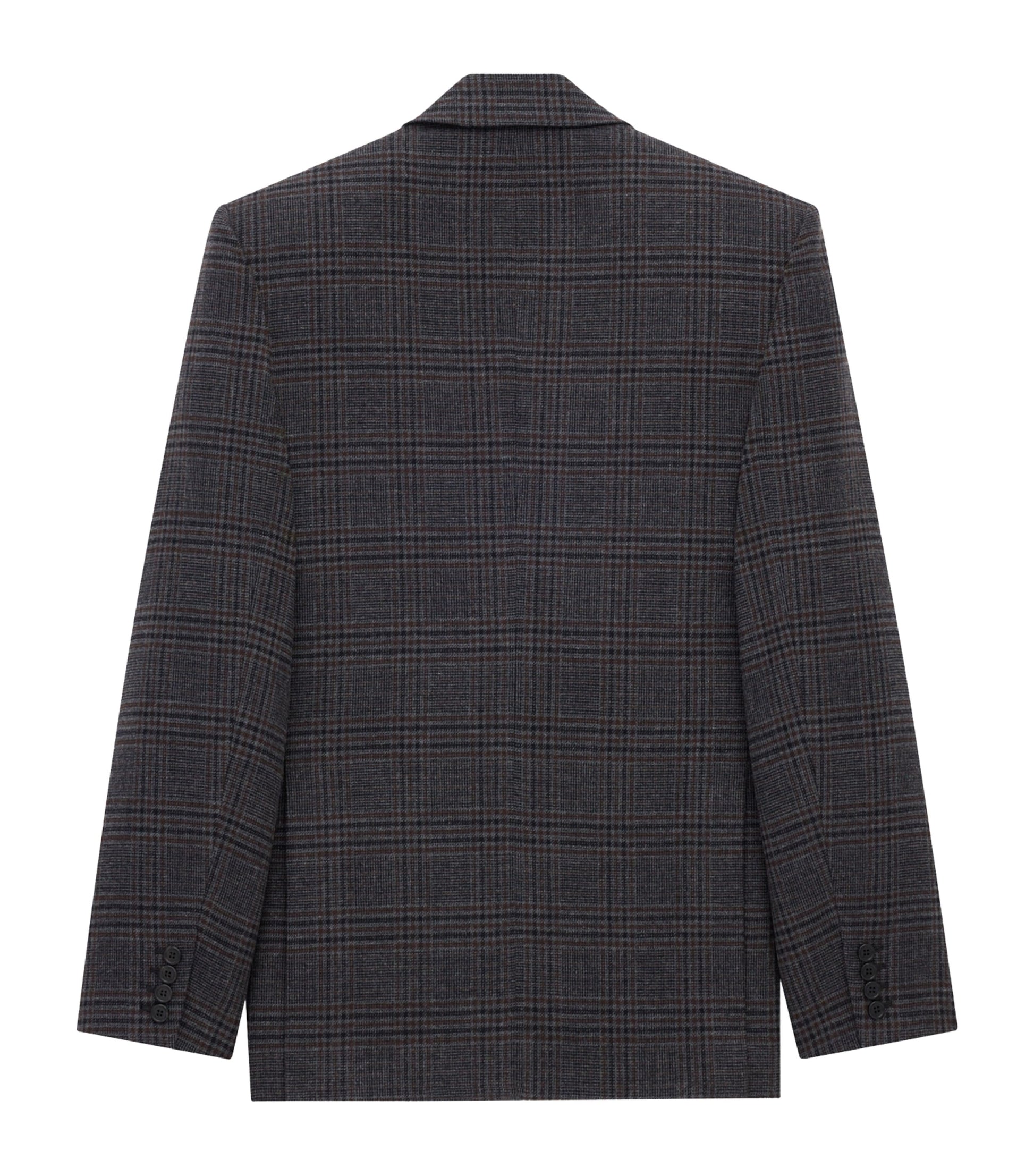 Wool-Blend Double-Breasted Jacket